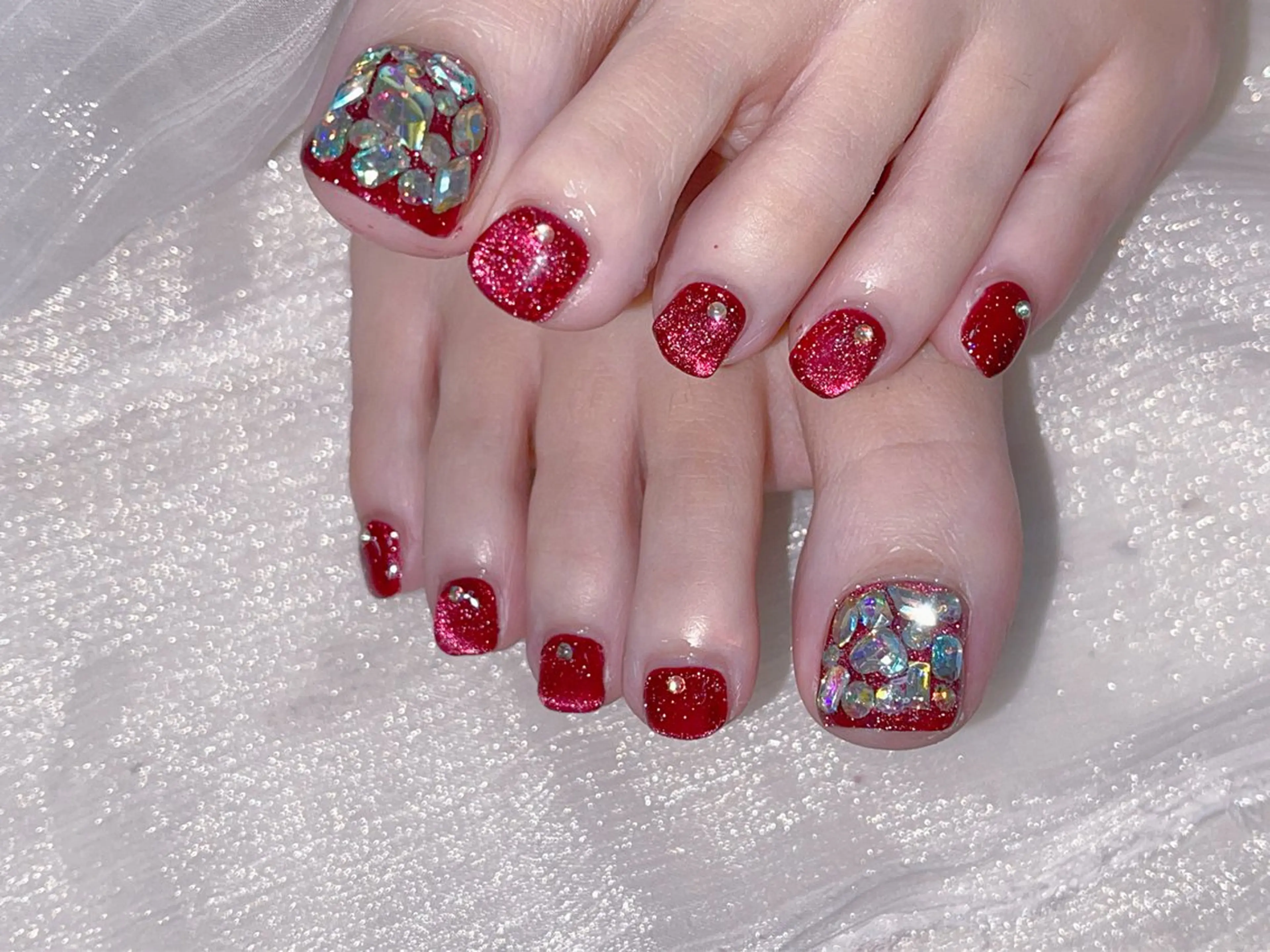 ネイル フットネイル 🎀ネイルサロン エクラYUI🎀のネイルデザイン