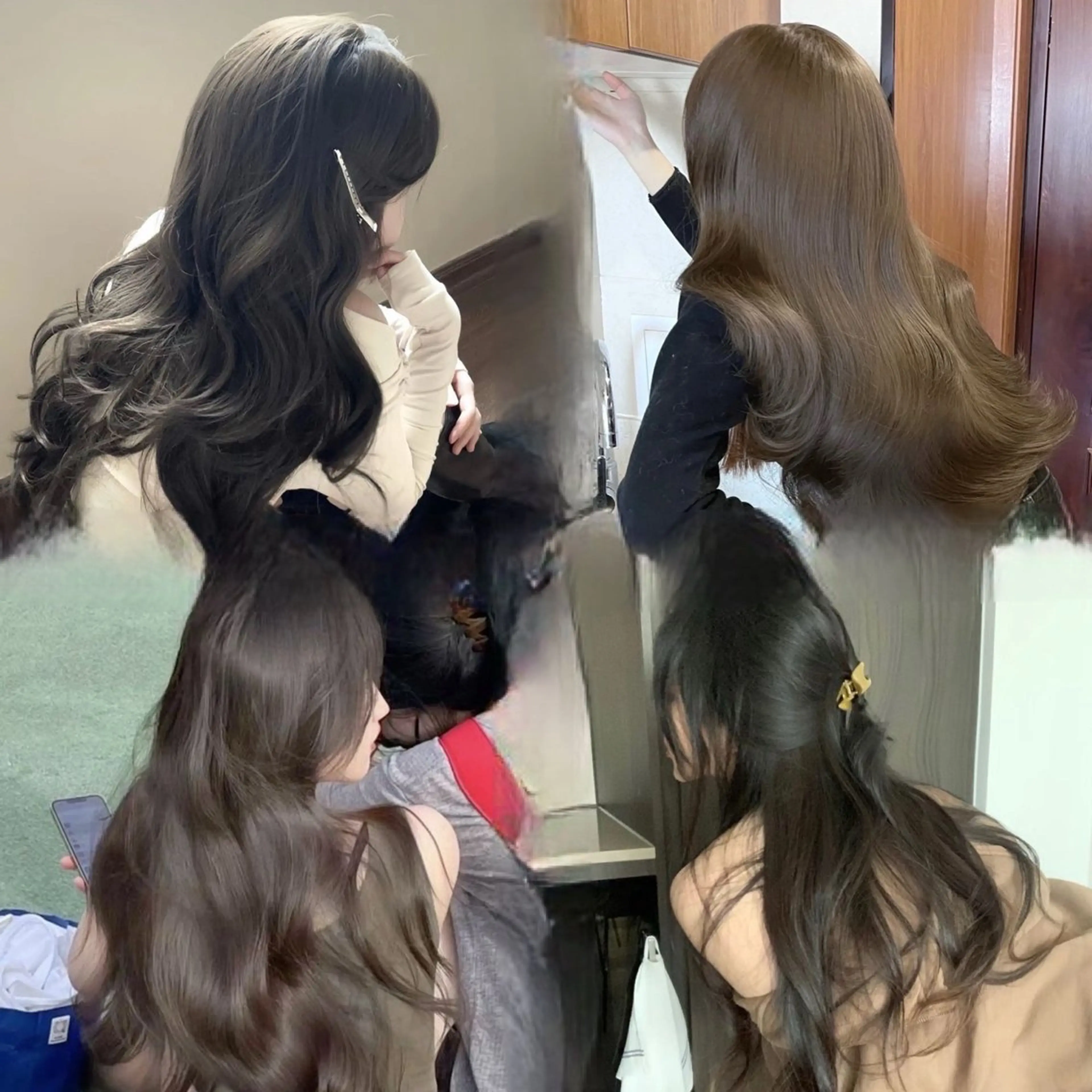 【💖🇰🇷韓国風🇰🇷💖】韓国風艶カラー➕Aujua 1stepトリートメントの写真