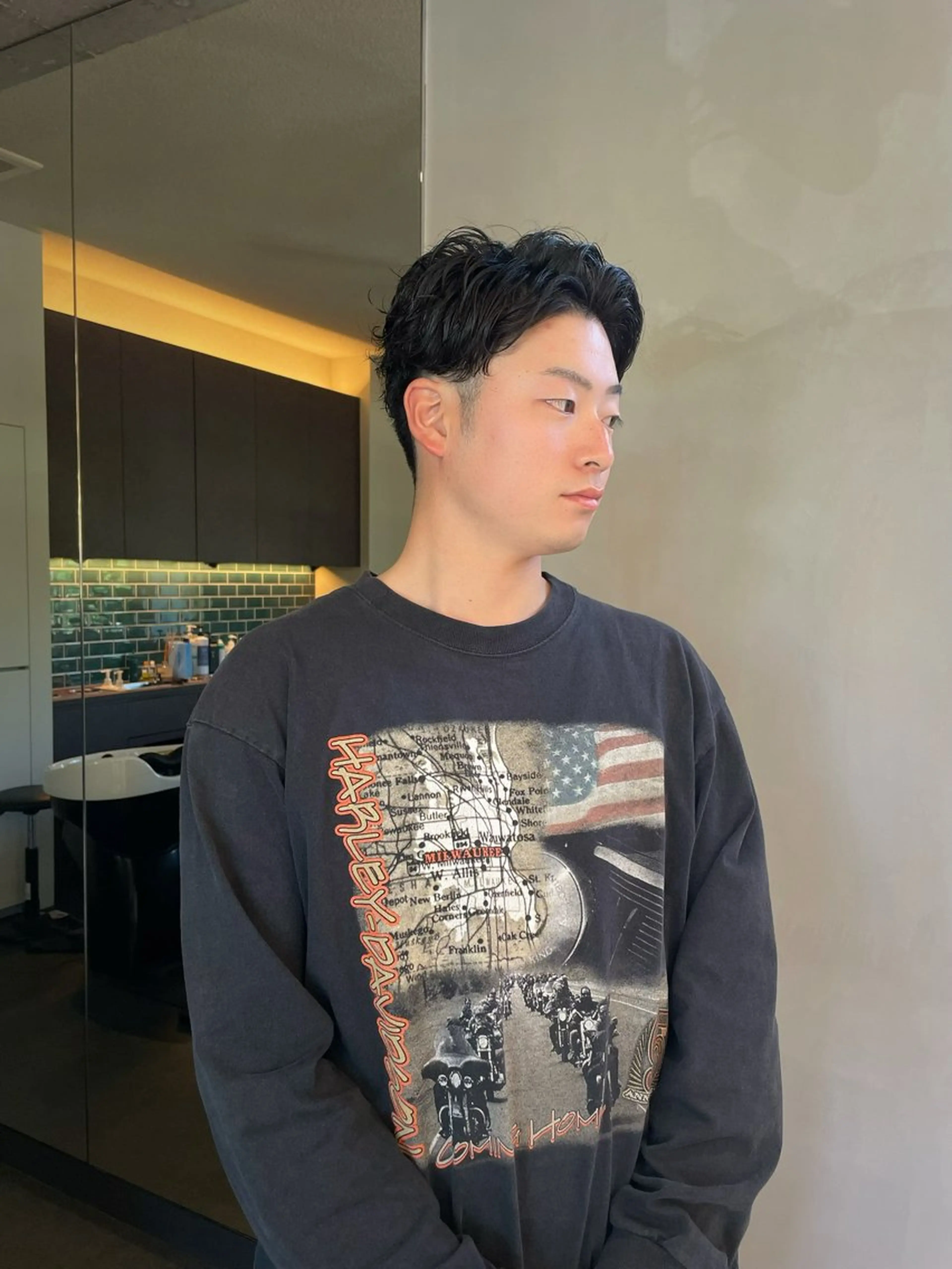 メンズカット＋パーマの写真