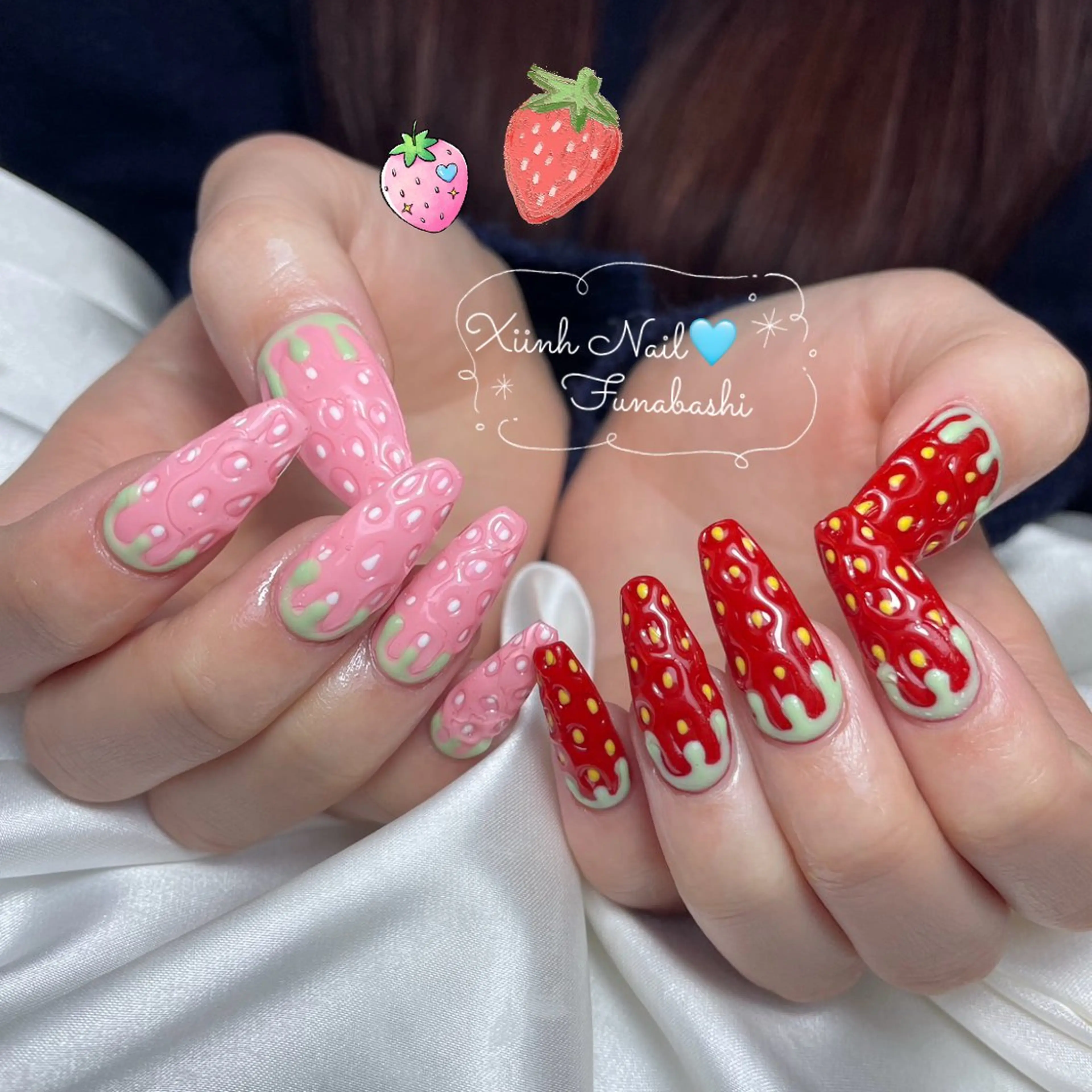 ネイル チークネイル 桜ネイル 長さ出し フットネイル ジェルネイル ハンドネイル XIINH NAIL SALONのネイルデザイン