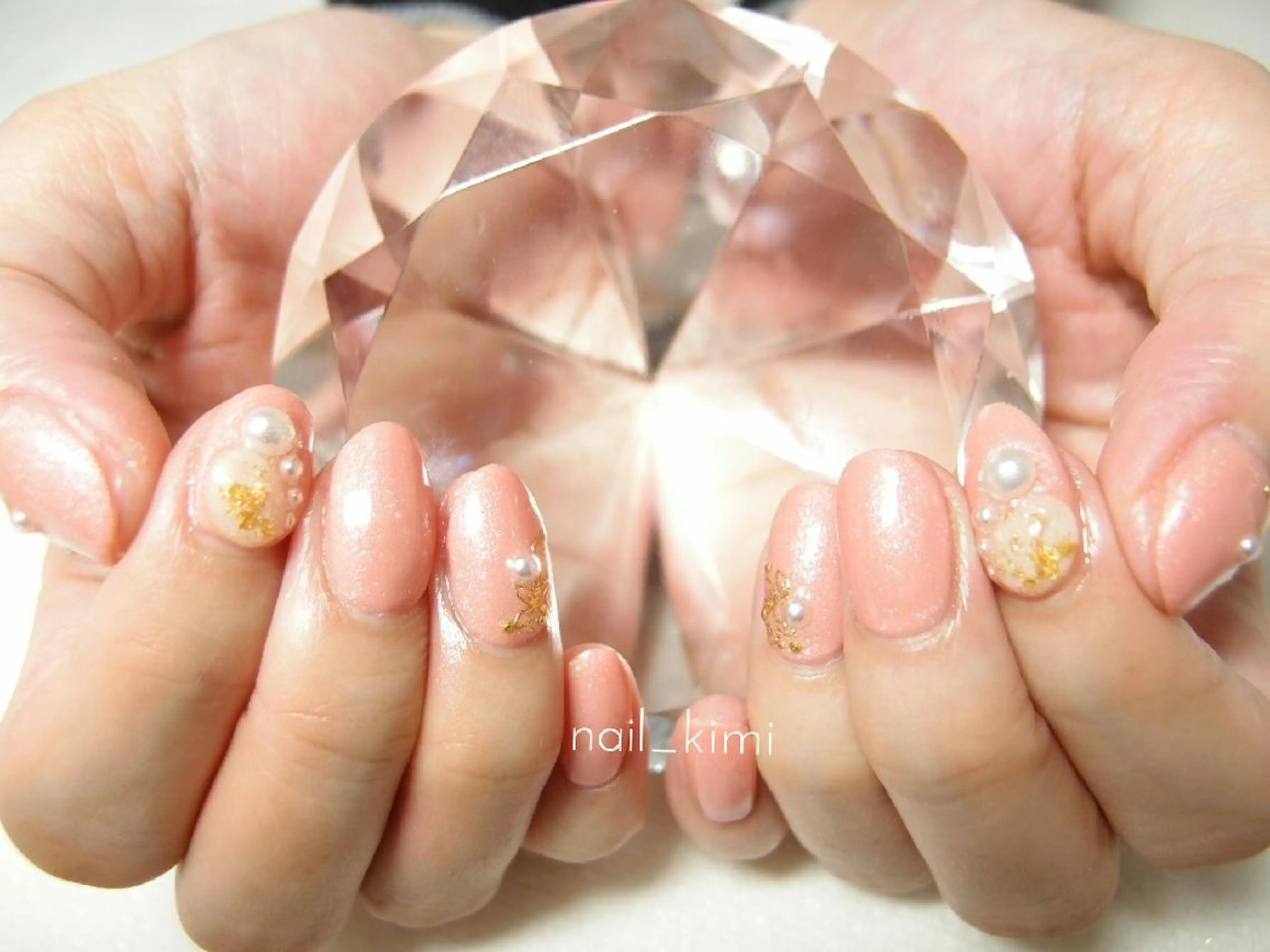 ネイル ワンカラーネイル ストーンネイル ConneQt所属・ETHOSENSE. kimikaのネイルデザイン