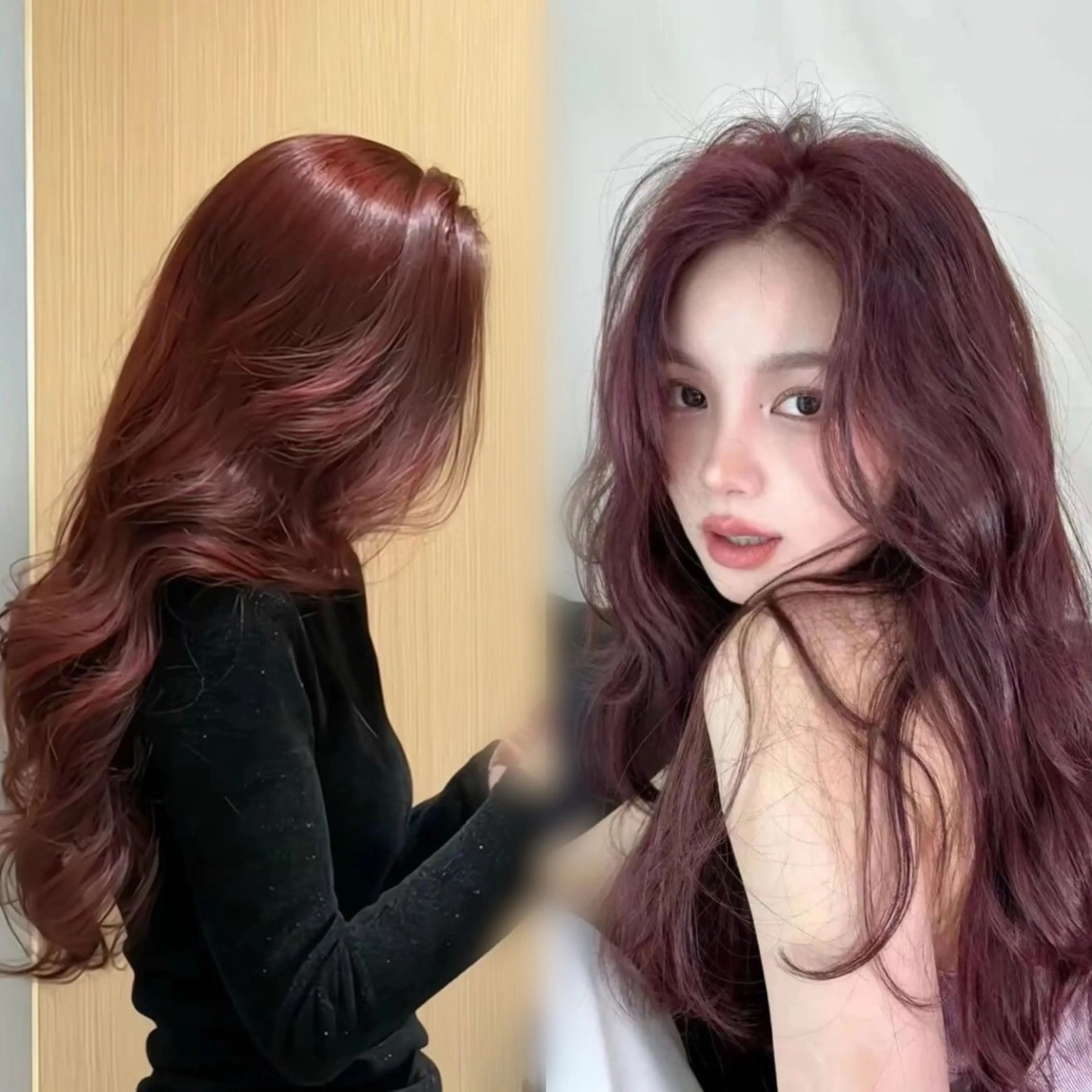 ロング カラー 💖大人韓国ヘア💖 韓国艶カラー【銀座】のヘアスタイル