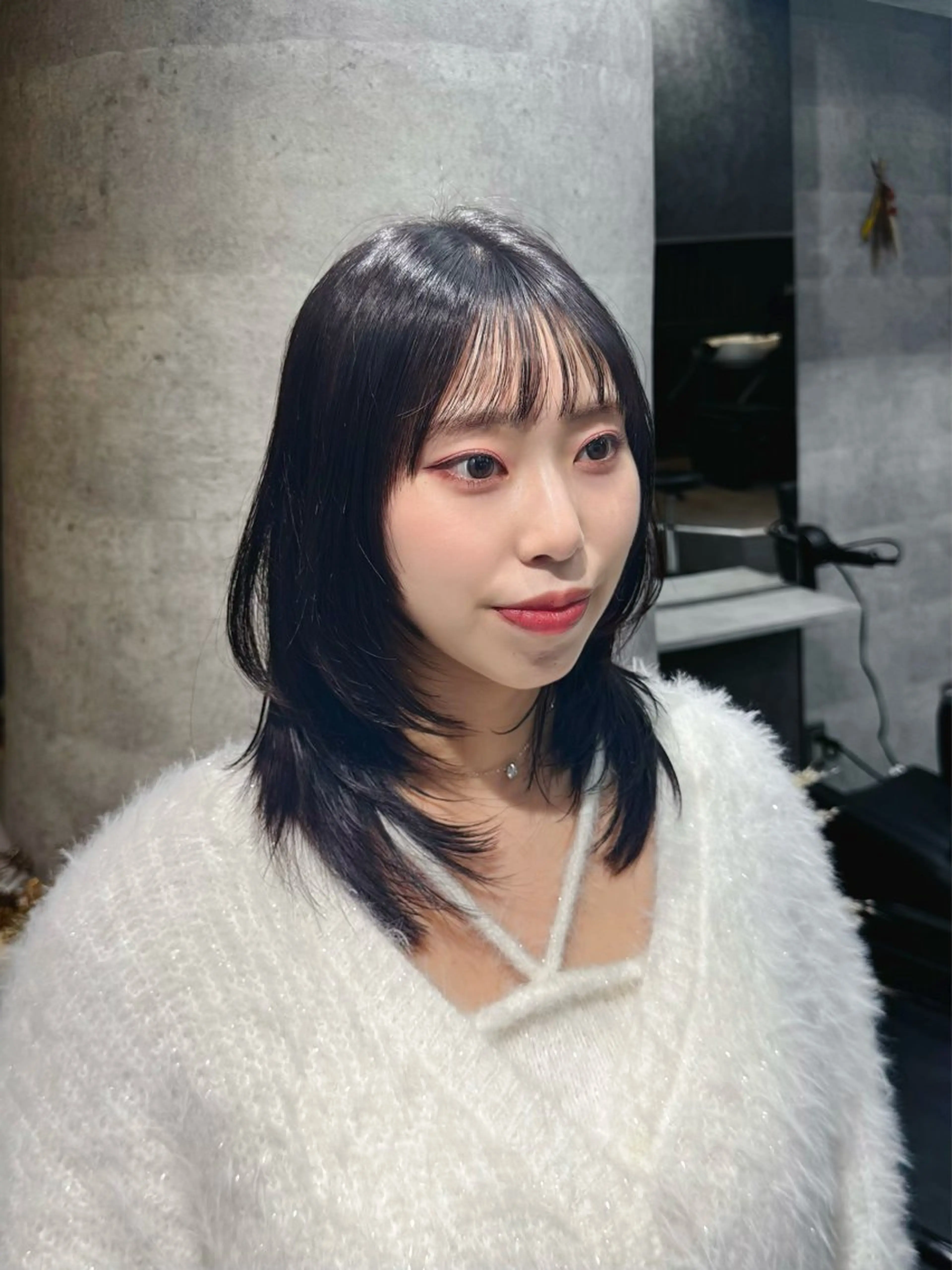 セミロング カラー カット ヘアカラー 🌈【透明感・韓国 ヘア】YUYA🌈のヘアスタイル