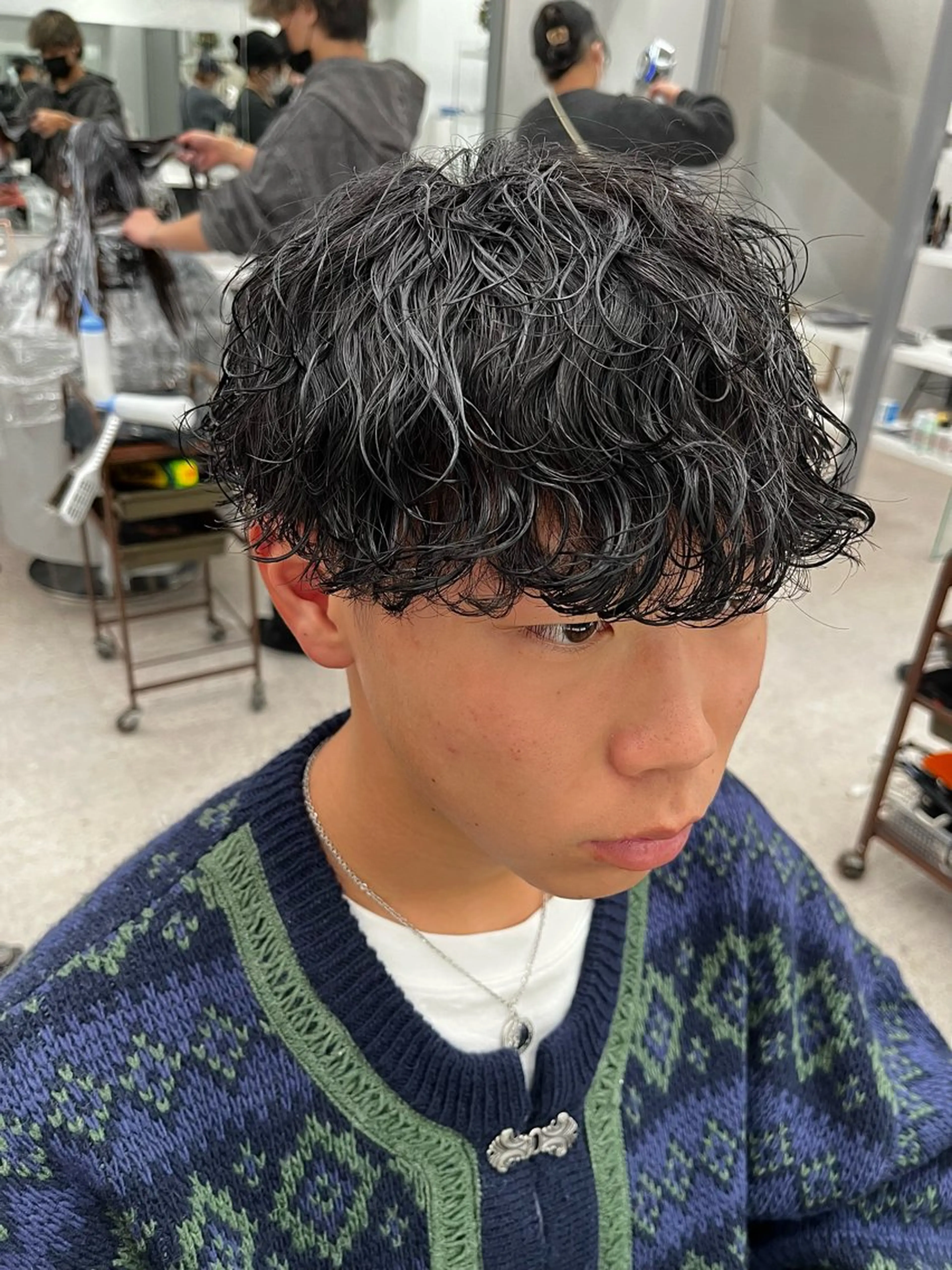 パーマ メンズ カット パーマ 🍐シャドウパーマ メンズ特化/守岡🍐のヘアスタイル