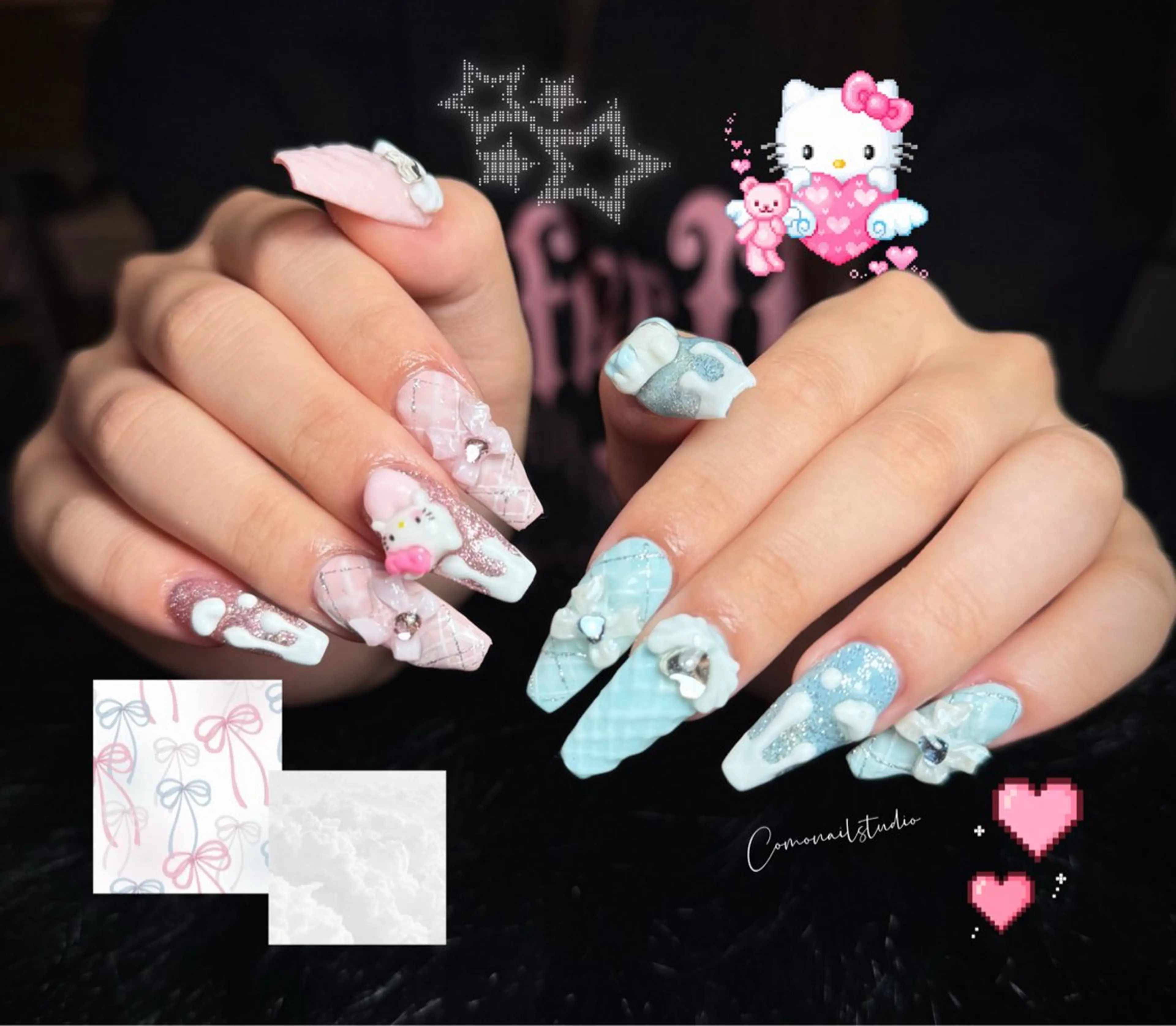 ネイル フレンチネイル グラデーション 韓国ネイル マグネットネイル シンプルネイル ハンドネイル CoMo Nail Studio所属・CoMo Nailのネイルデザイン