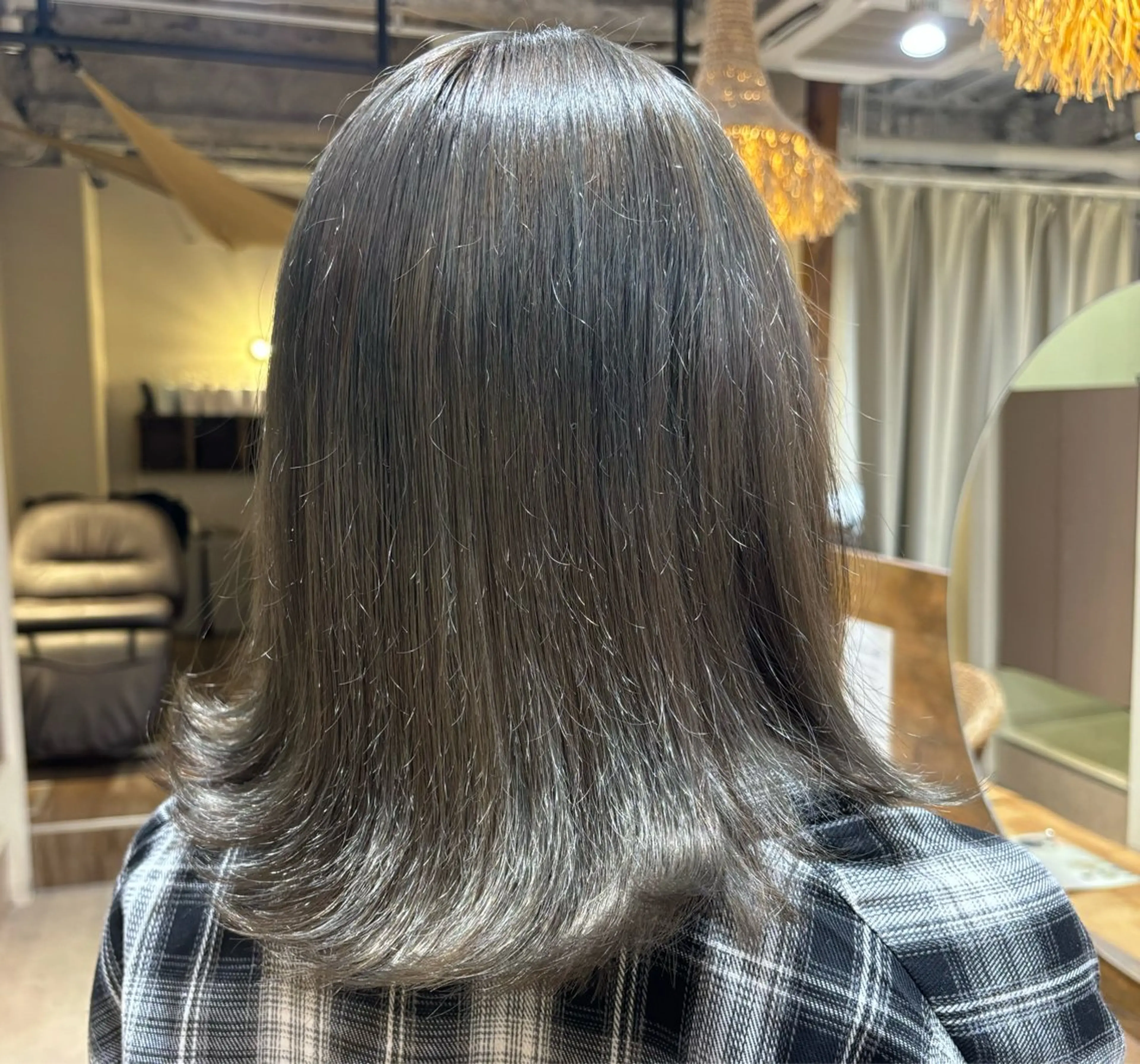 ミディアム カラー ベージュカラー オリーブベージュ 豊中美容室COCOLUANA所属・CHISATO /暖色カラー❤️のヘアスタイル