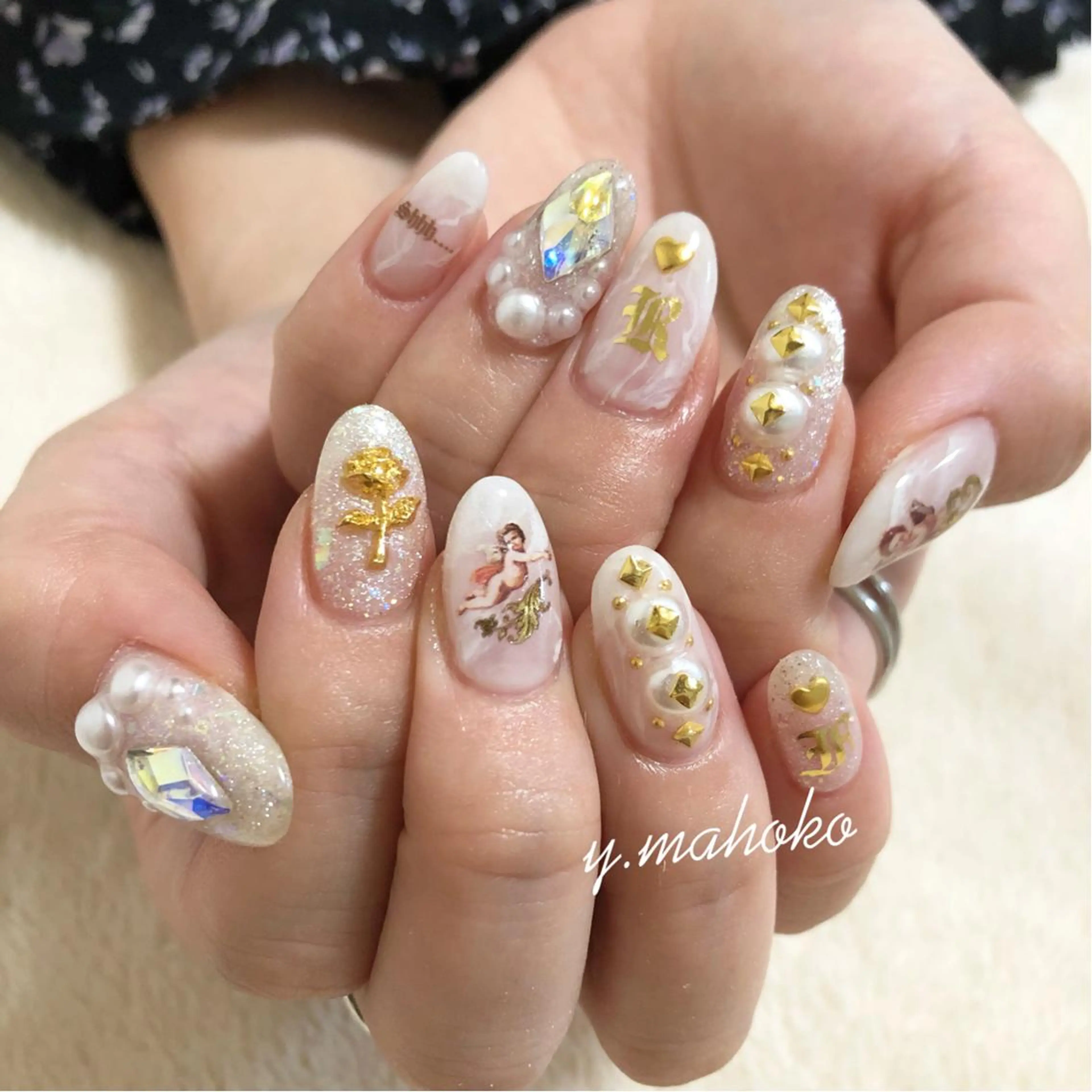 ネイル ハンドネイル She nail studio 原宿所属・パラジェル有/ スカルプ/mahoのネイルデザイン