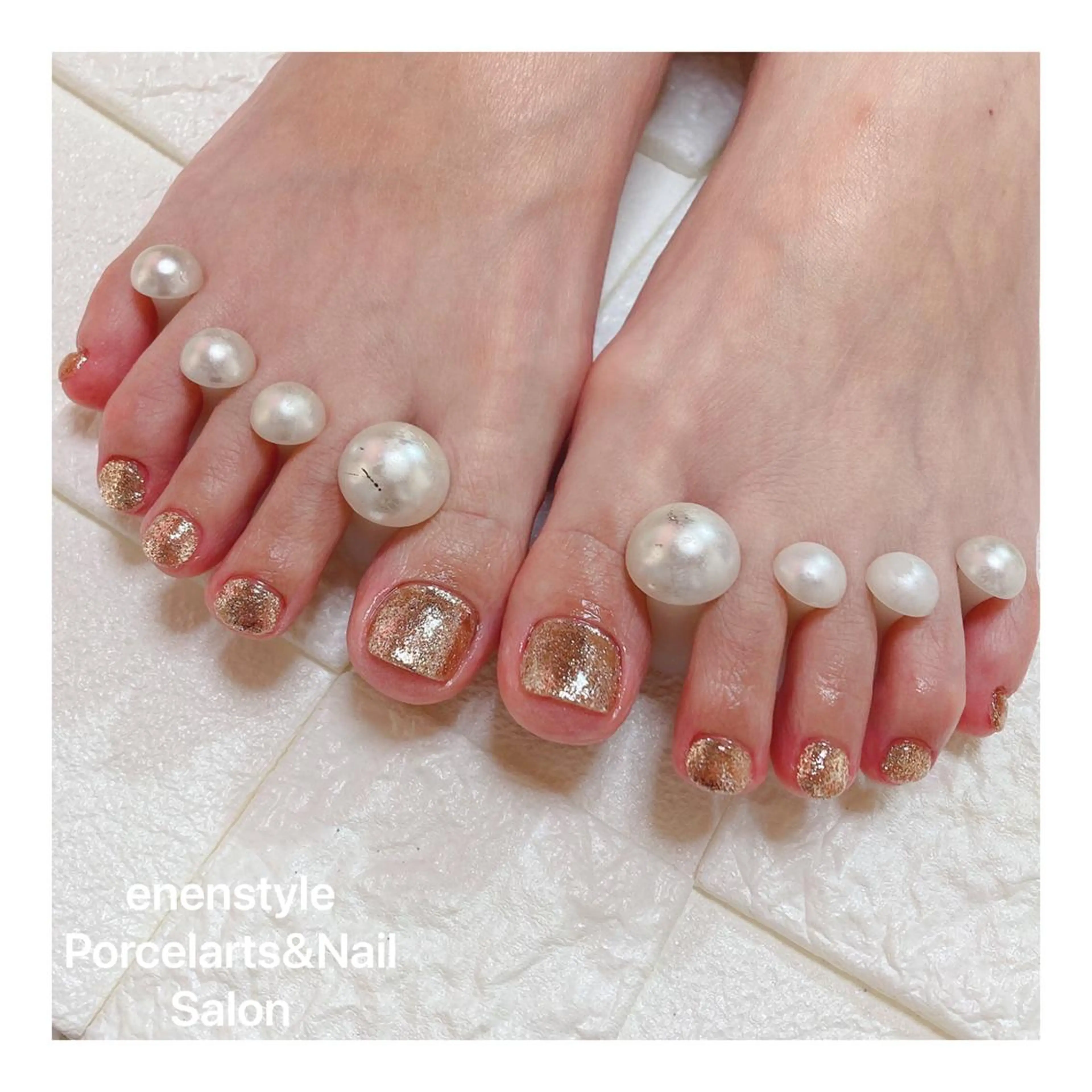 ショート ネイル ハンドネイル フットネイル 👑enen style👑のネイルデザイン