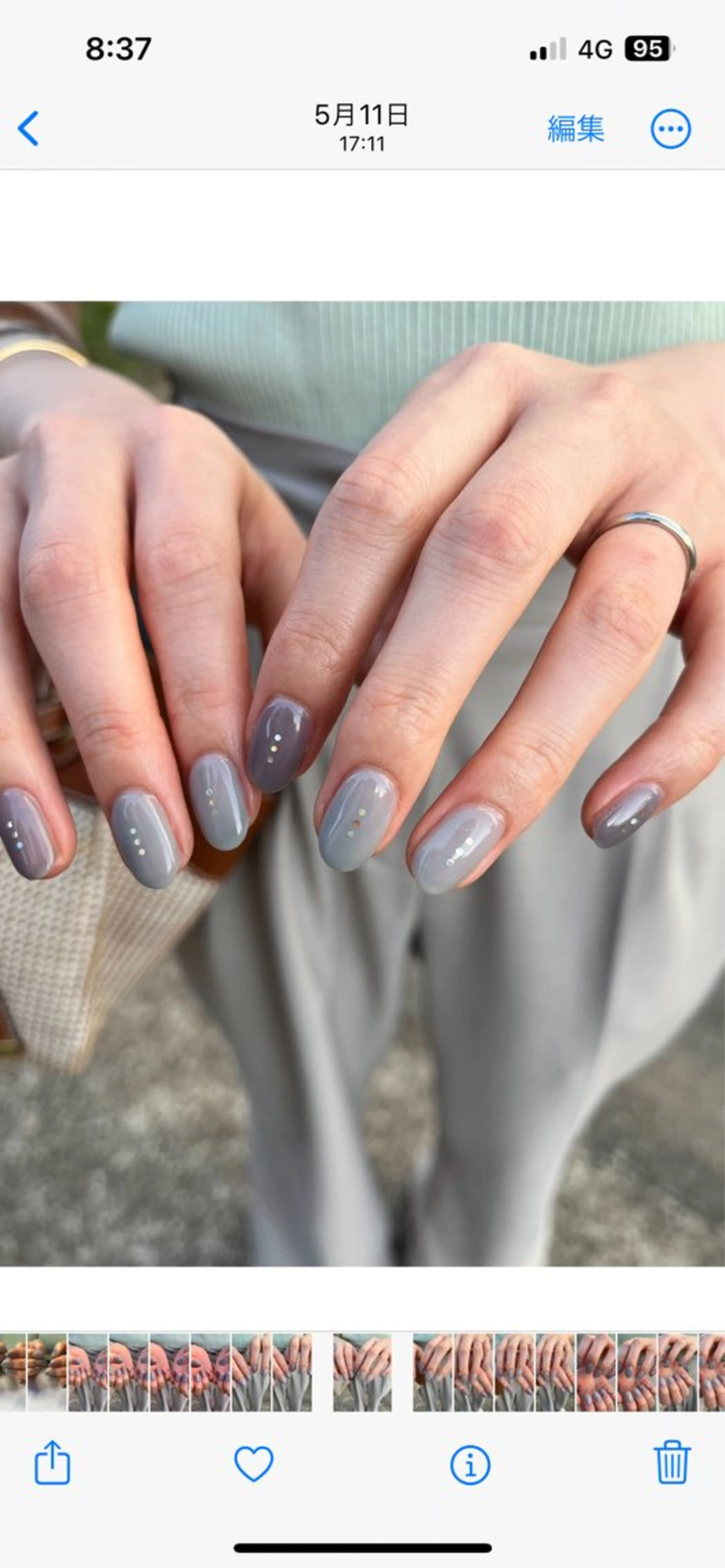 ネイル ハンドネイル MUKUTOU nail 　YUKIのネイルデザイン