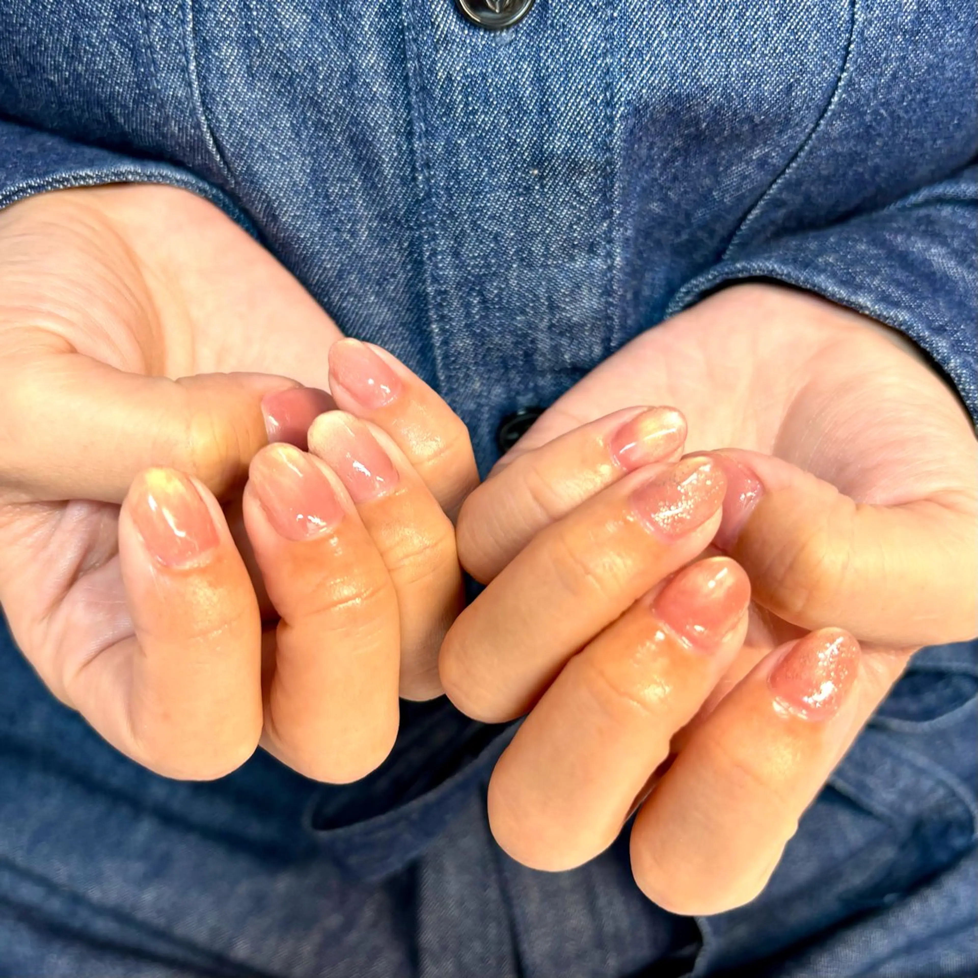 ネイル フラッシュネイル マグネットネイル ピンク ぽっぷん satomiのネイルデザイン