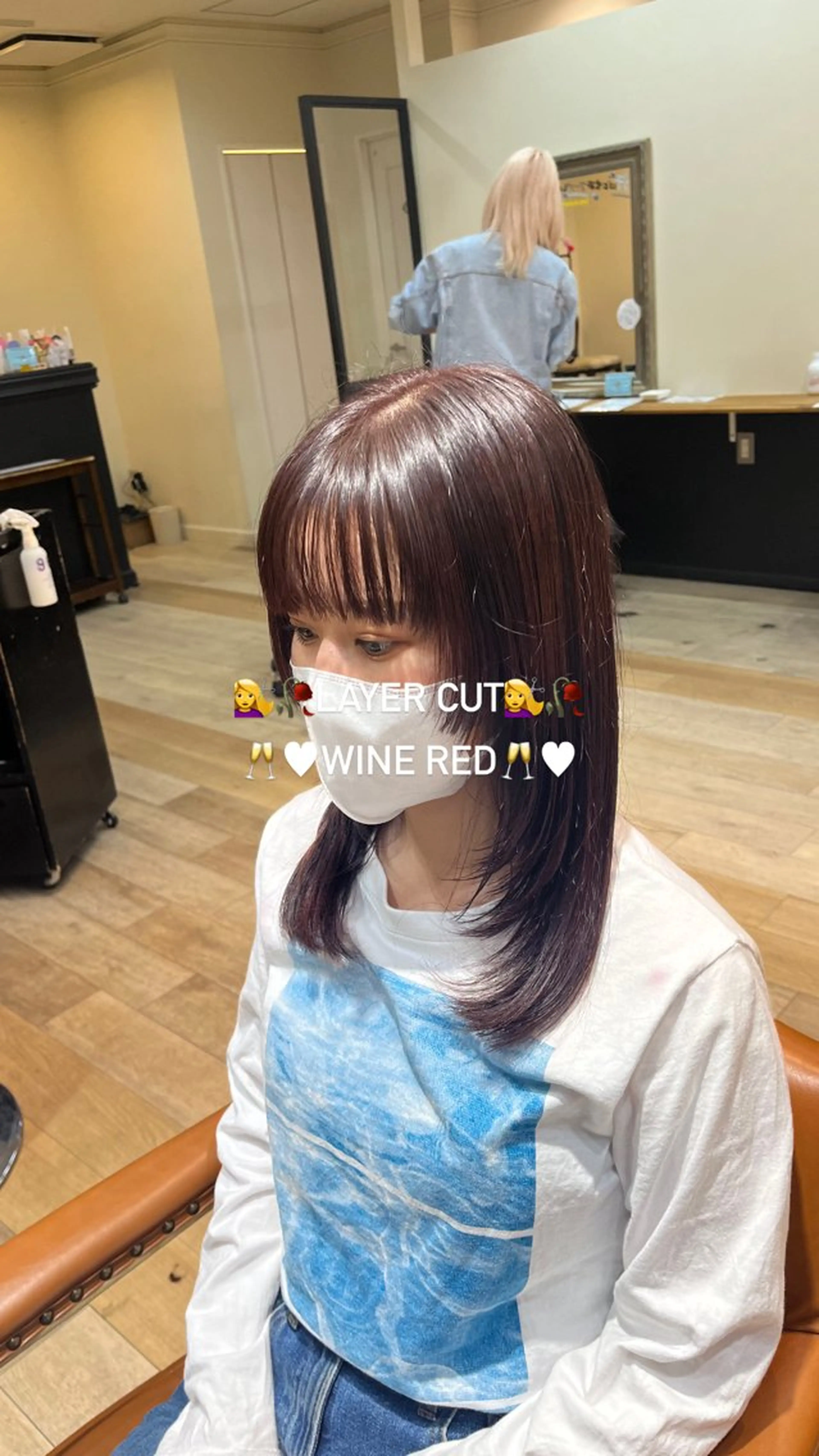 ミディアム カラー KOKORO 中村 朱里のヘアスタイル