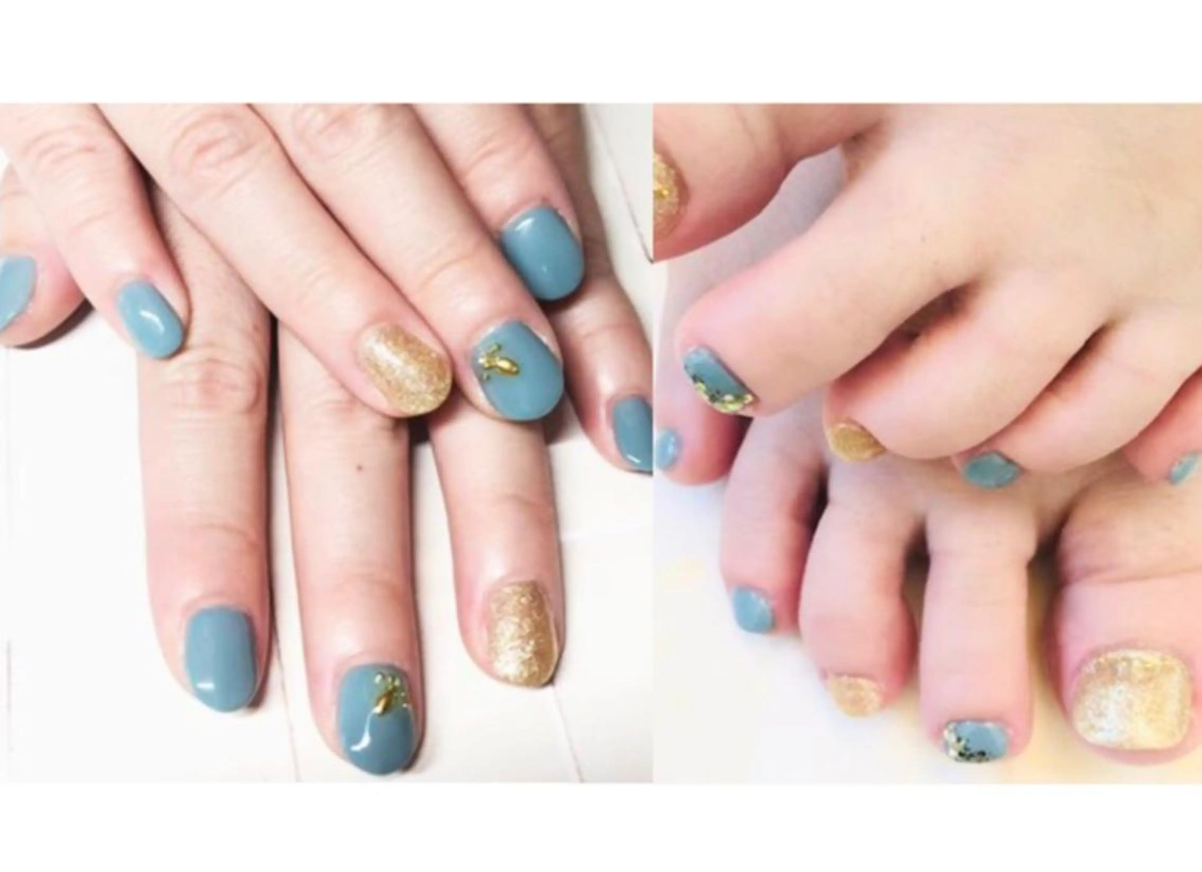 ネイル ゴールド ストーンネイル Mirei NAIL 金児のネイルデザイン