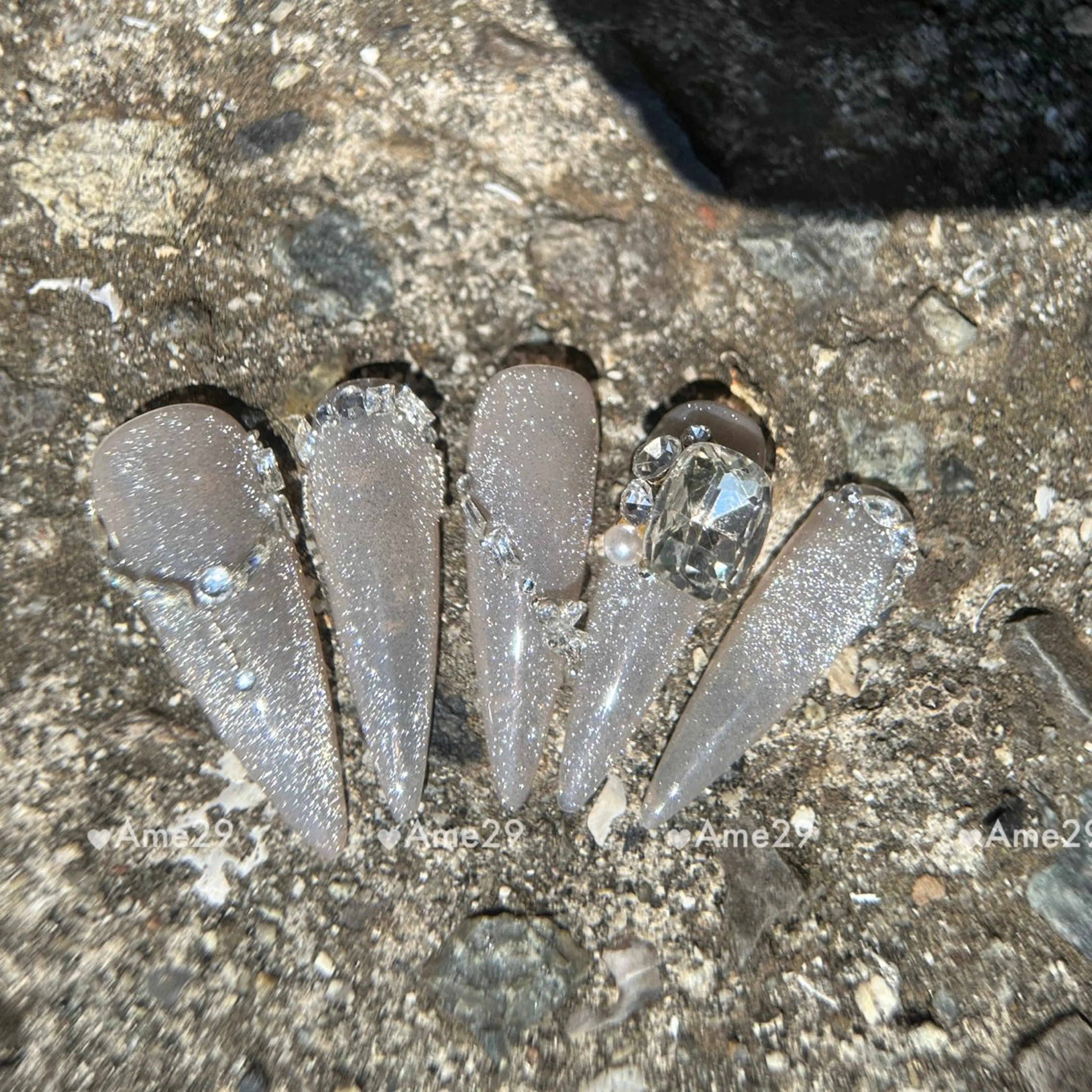 ネイル 長さ出し ネイルチップ Ame29NailOsaka所属・AME29 Nail ネイルサロンのネイルデザイン