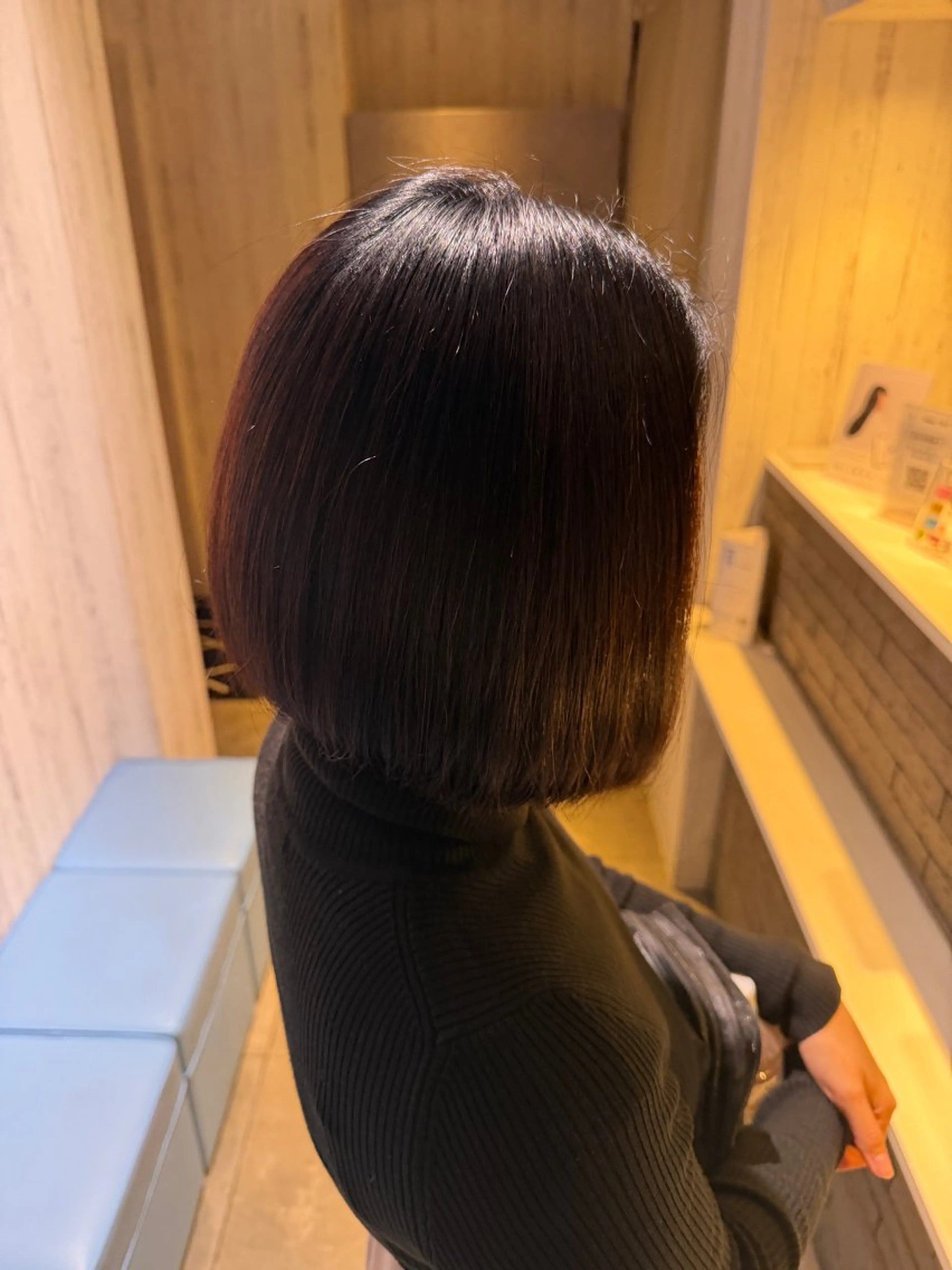 ミディアム ヘアカラー 三浦 笑美のヘアスタイル