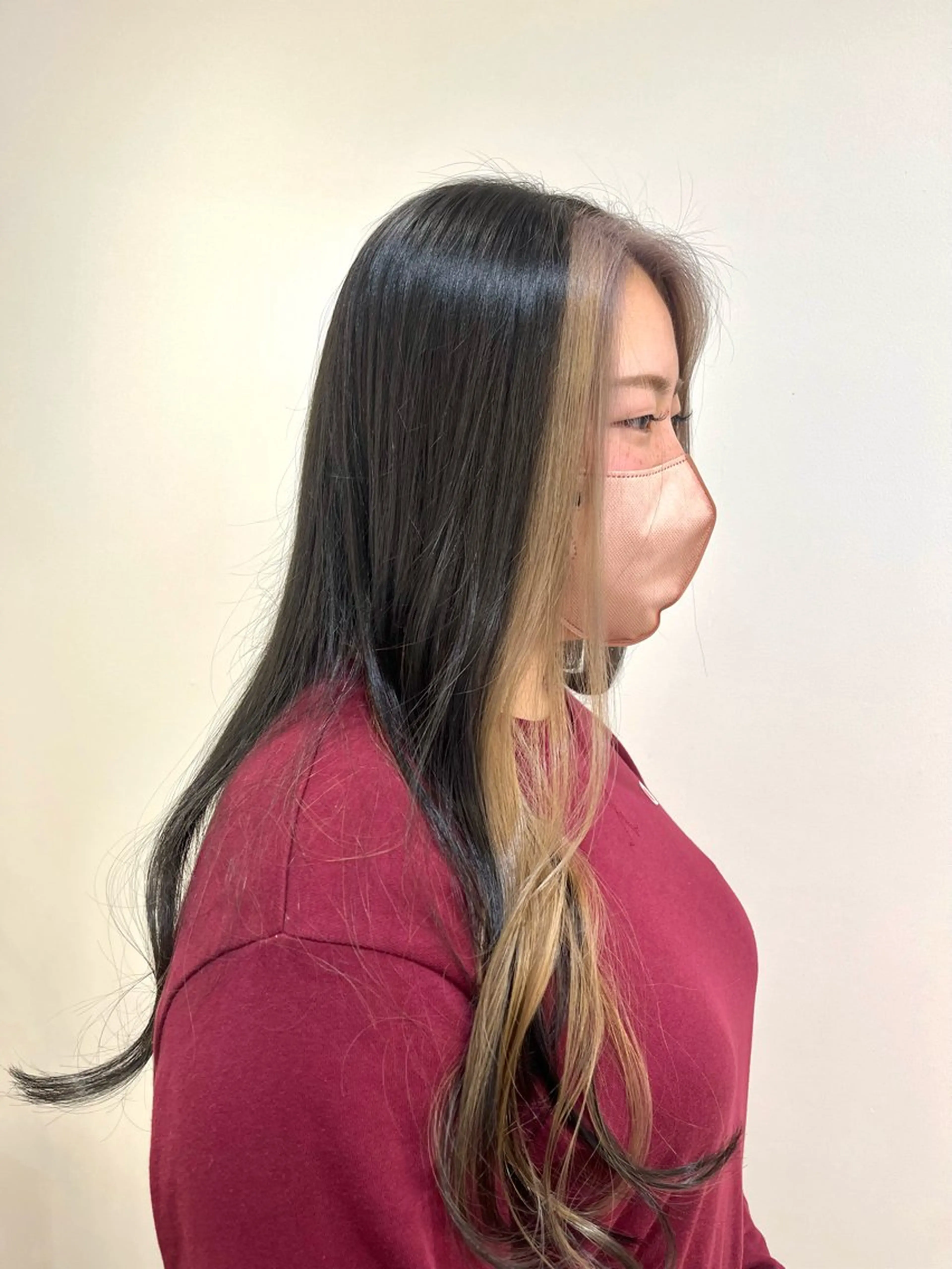 ロング カラー ミストバング フェイスフレーミング 畠野Hatano /メンズ/ボブのヘアスタイル