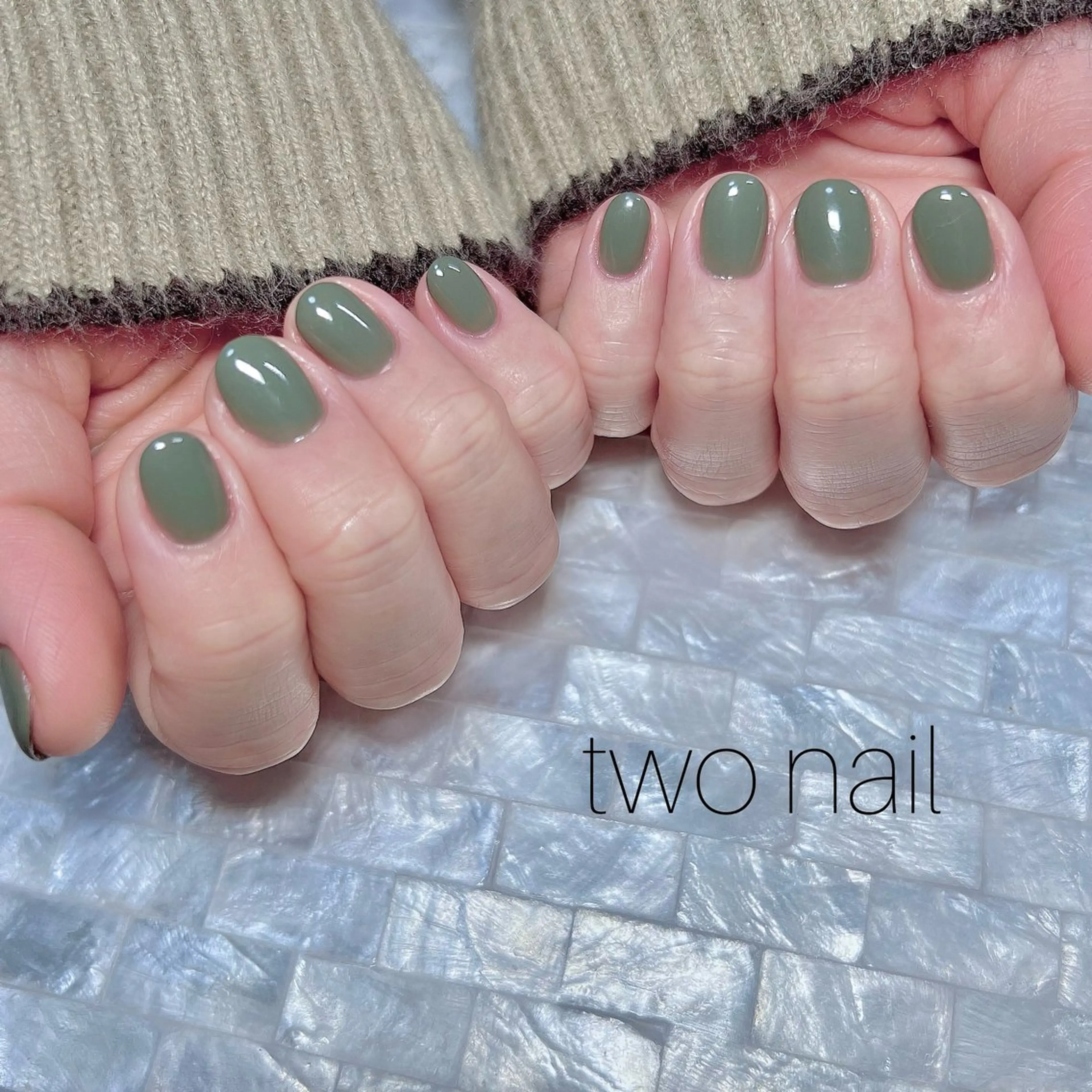 ネイル ネイルチップ ホワイト ハンドネイル two nailのネイルデザイン