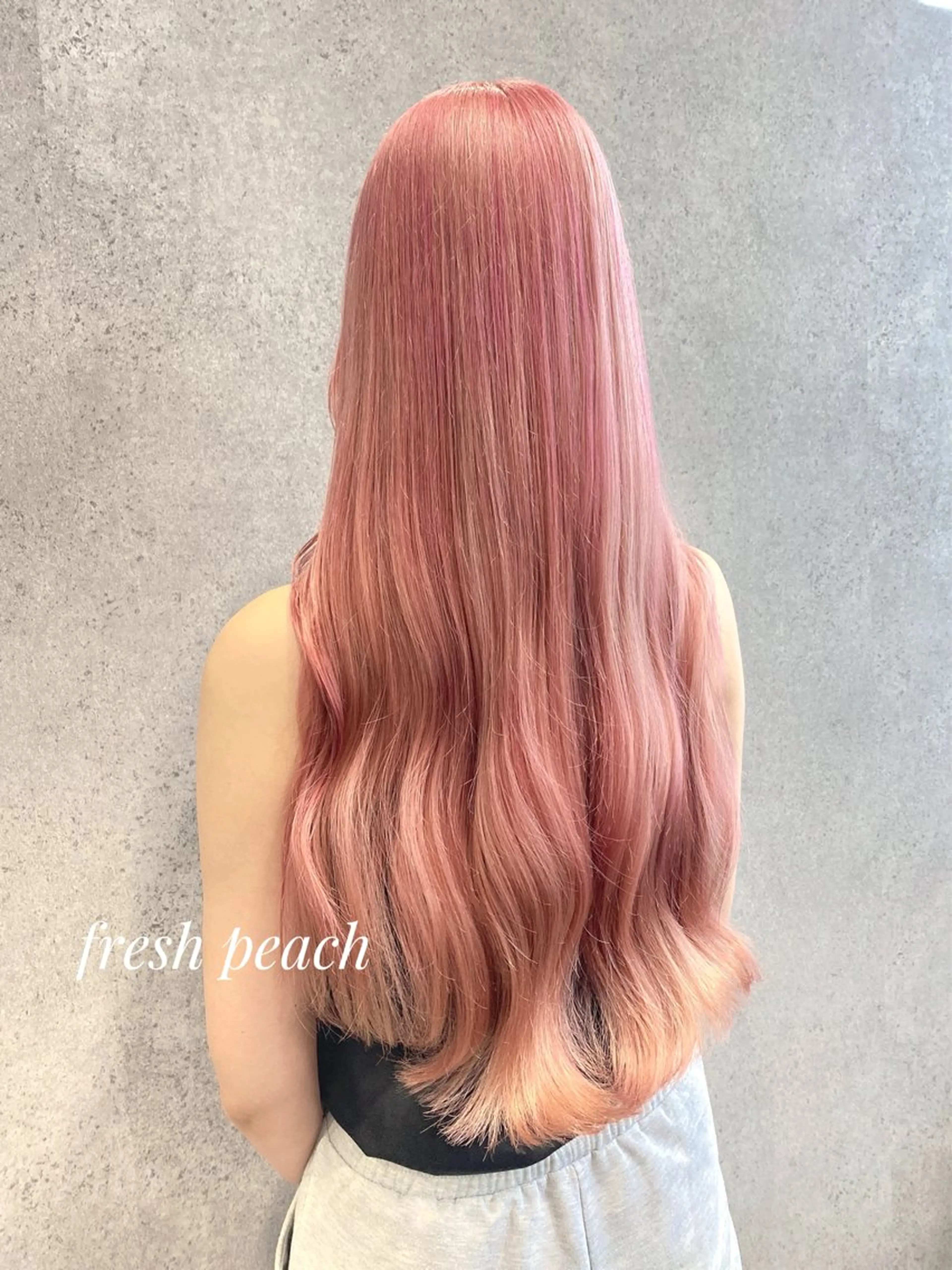 ロング カラー ブリーチ clomus所属・YUKA艶髪 🌸寛ぎ部屋のヘアスタイル