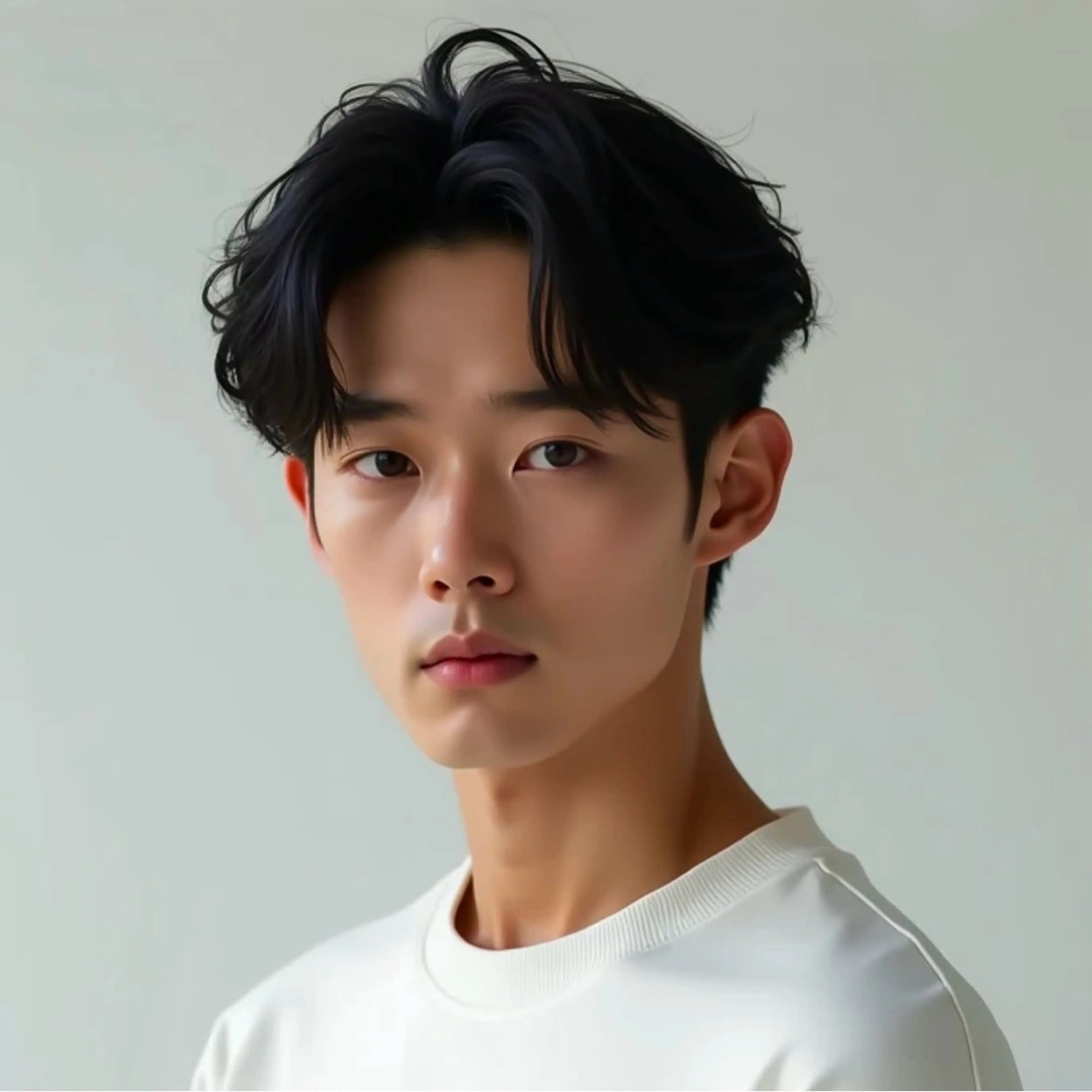 ショート カラー パーマ メンズ センターパート メンズパーマ ツーブロック 黒髪 ショートヘア 🎸メンズ/パーマ/ ショート🎸工藤達哉のヘアスタイル