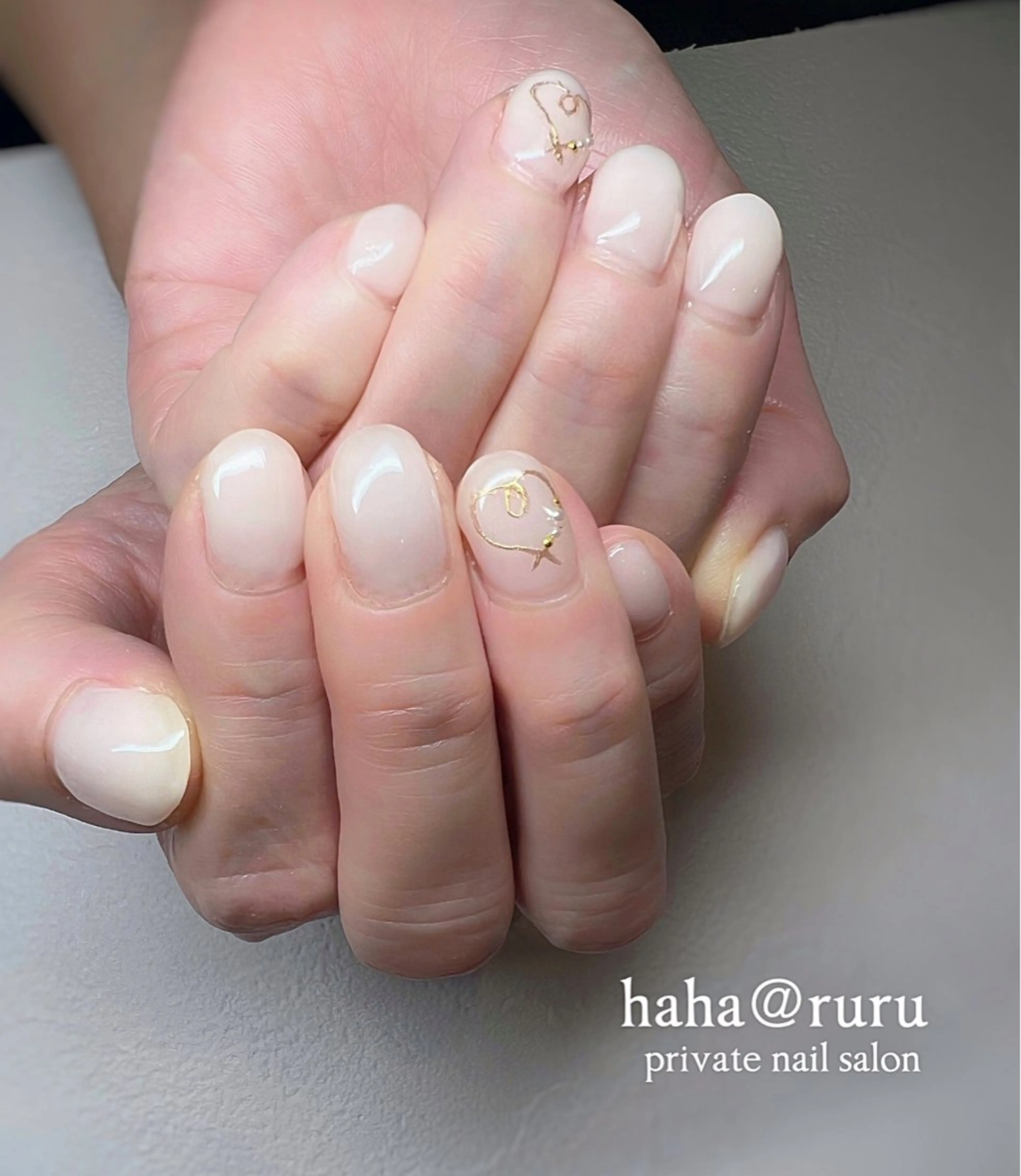 ネイル アートネイル ワンカラーネイル ホワイト haha@ ruruのネイルデザイン