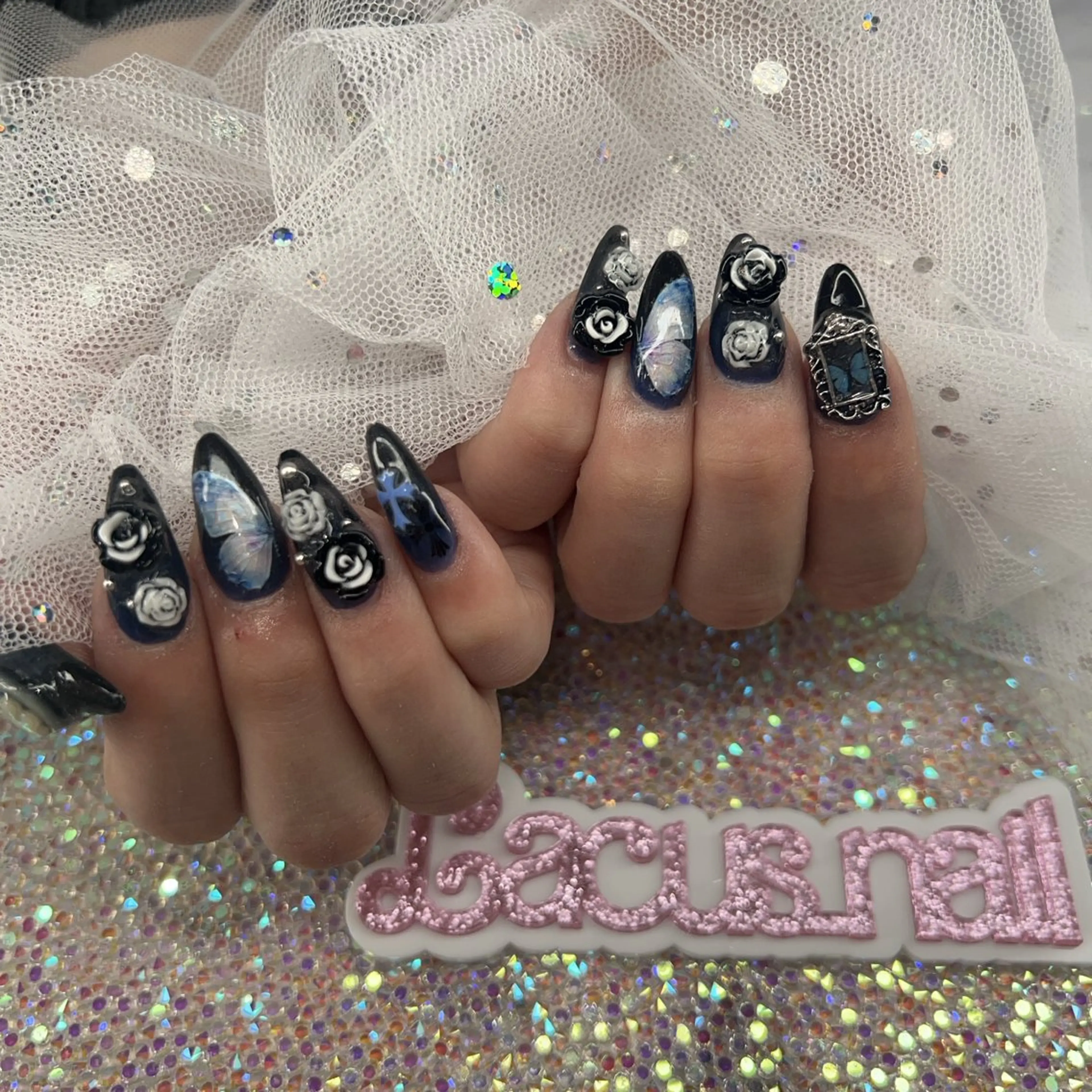 ネイル アートネイル スカルプネイル Nail Salon Lacusのネイルデザイン