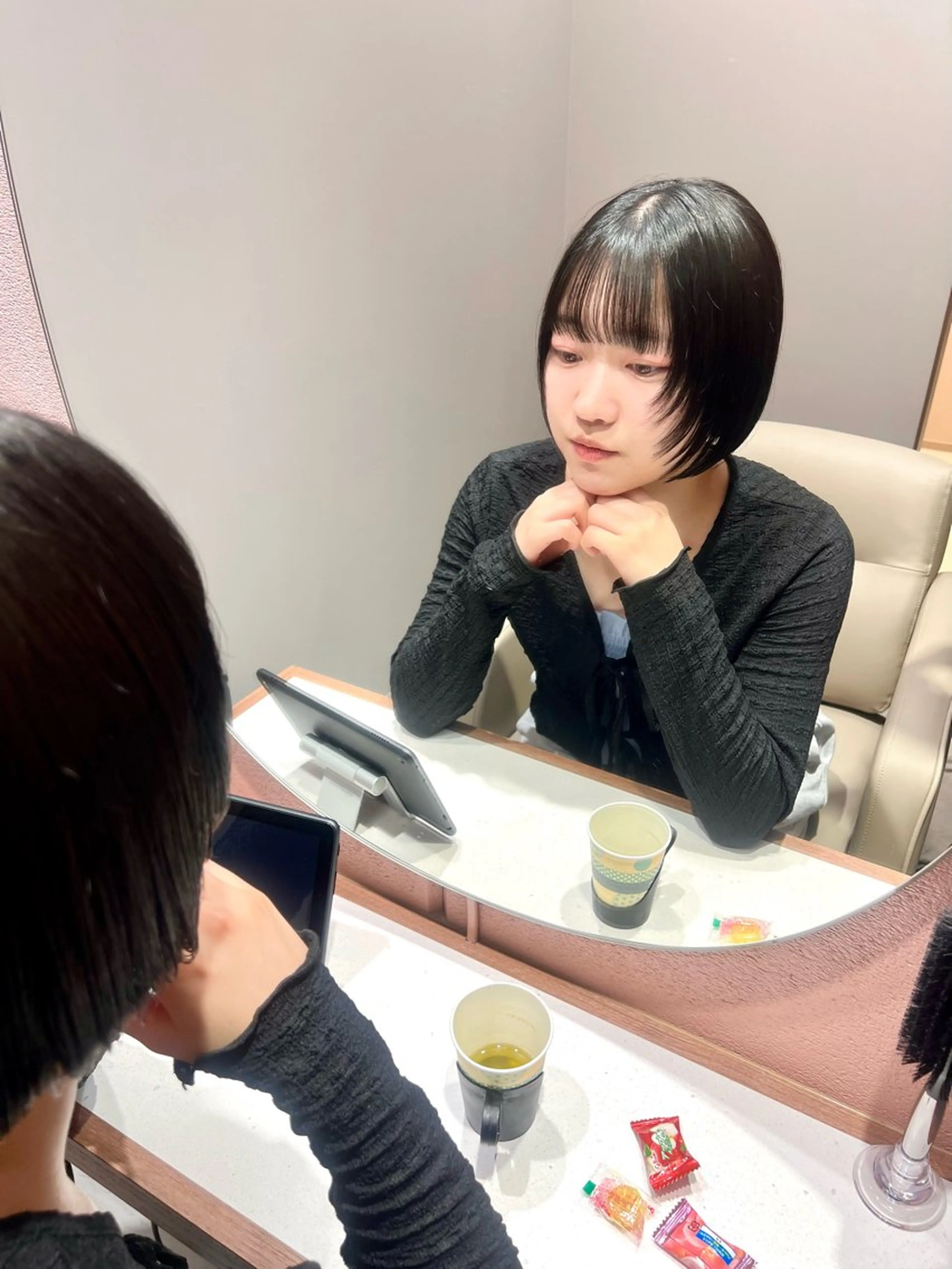 ショート ボブ レイヤーカット カット ヘアカラー トリートメント レイヤー/韓国/艶髪 /タカマサのヘアスタイル