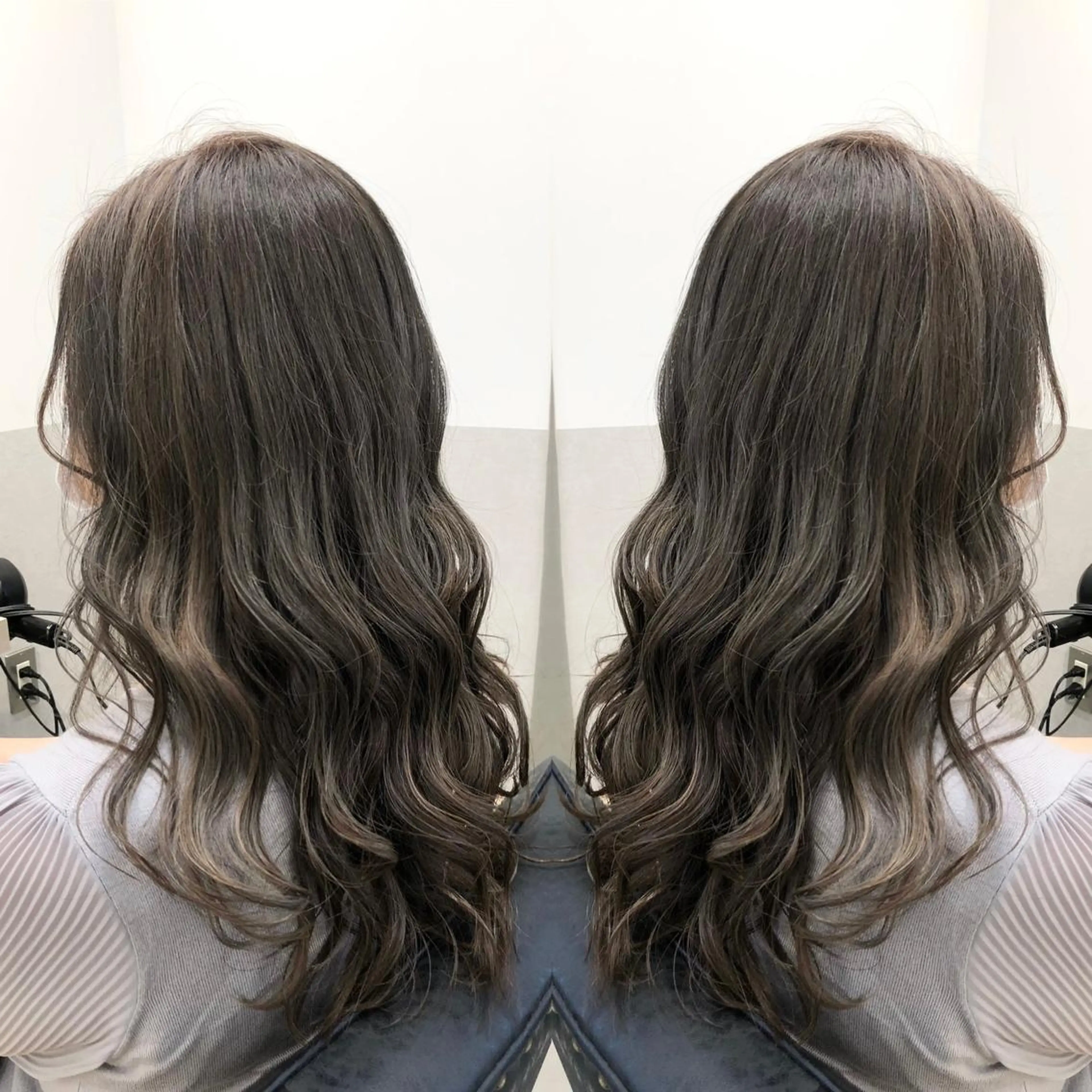 ロング カラー イルミナカラー トリートメント カット ヘアカラー トリートメント 天野 涼のヘアスタイル