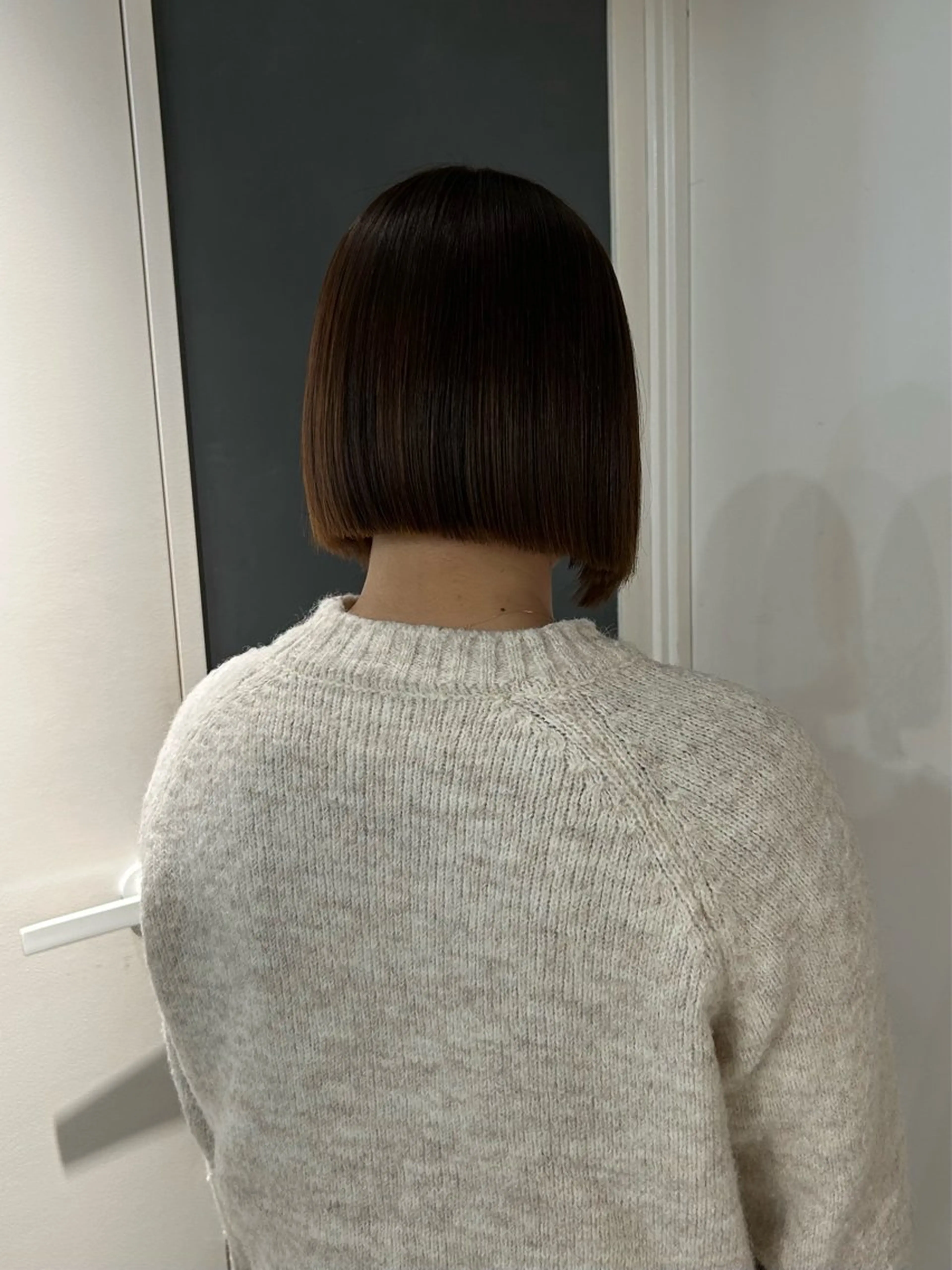 ショート ボブ カット 縮毛矯正 トリートメント えり 堀江/ボブ /艶髪/レイヤーのヘアスタイル