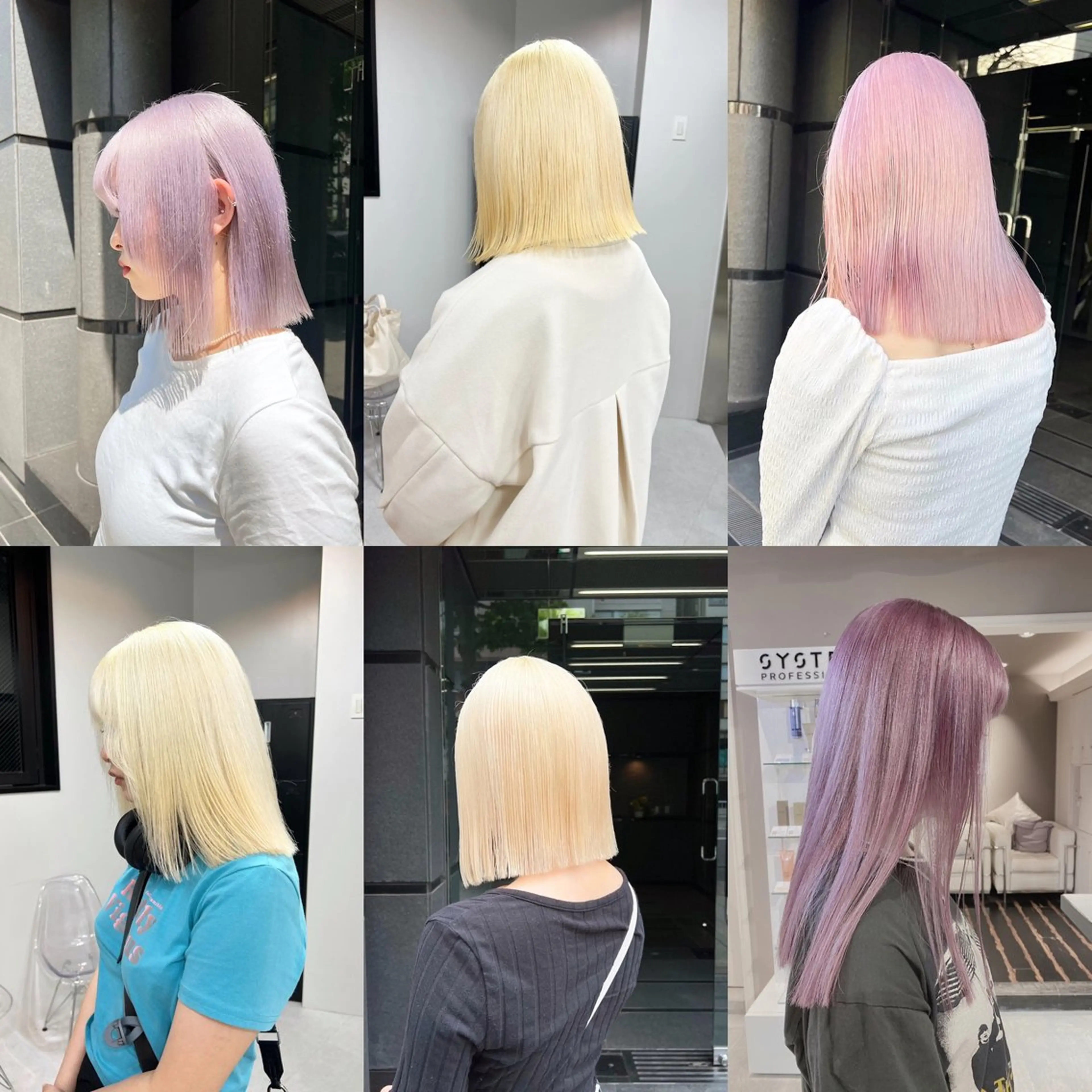 セミロング カラー ブリーチ ヘアカラー Beleza harajuku所属・サイトウ ダイチのヘアスタイル