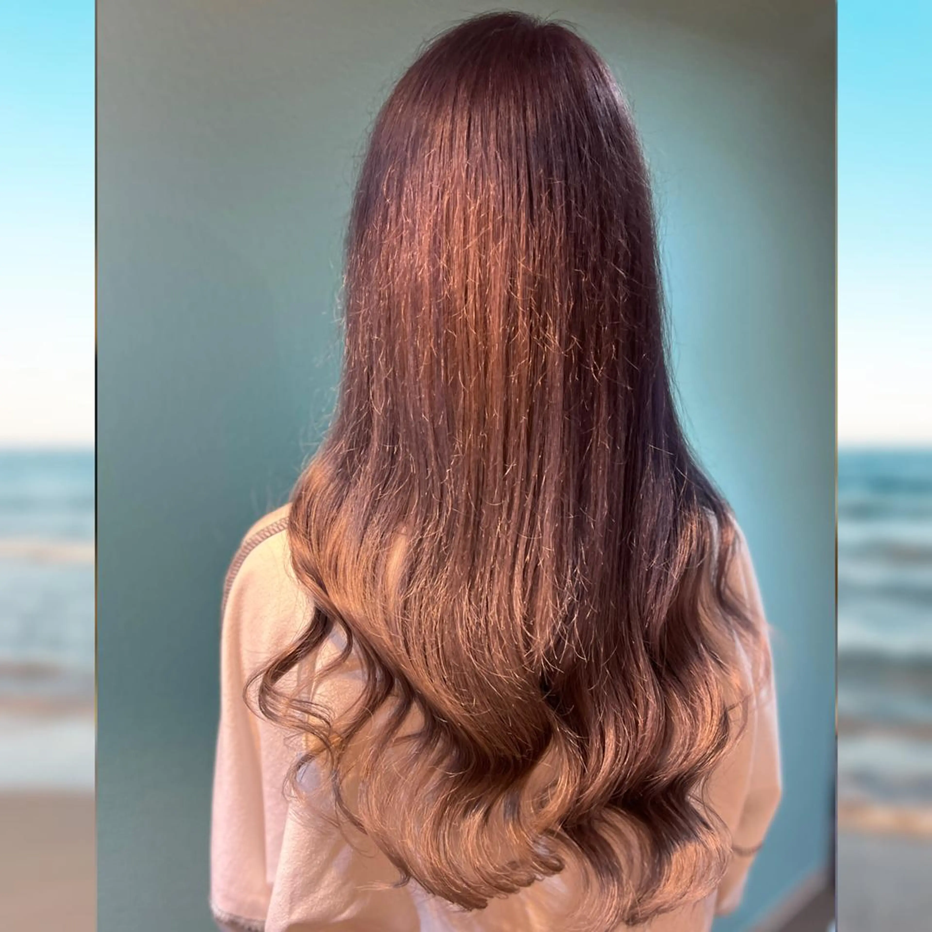 カラー ロング 🎀羽エクステ&韓国 ヘア大人気♡mi🌙のヘアスタイル