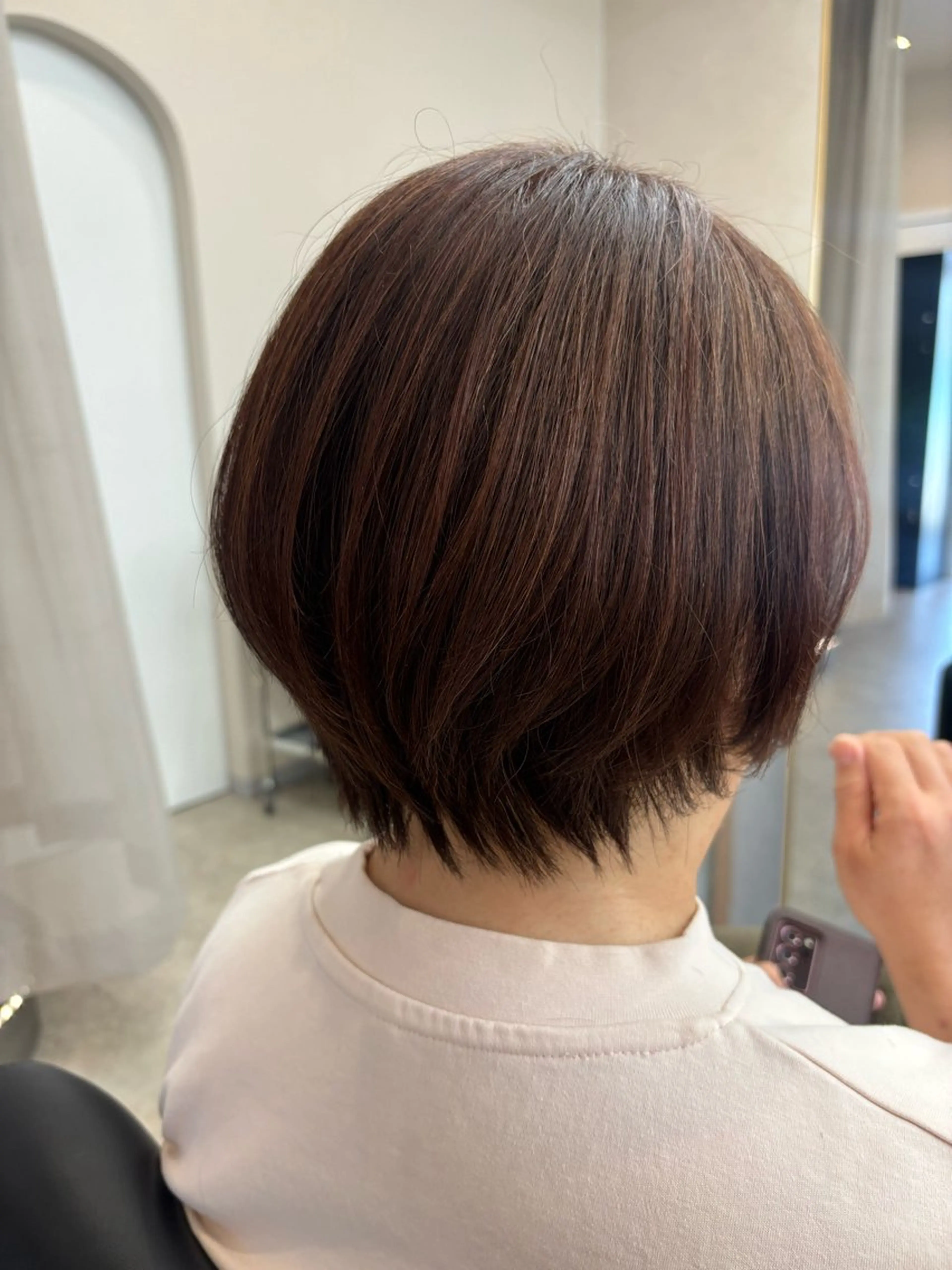 ショート ミセス ショートヘア 角谷 靖子のヘアスタイル