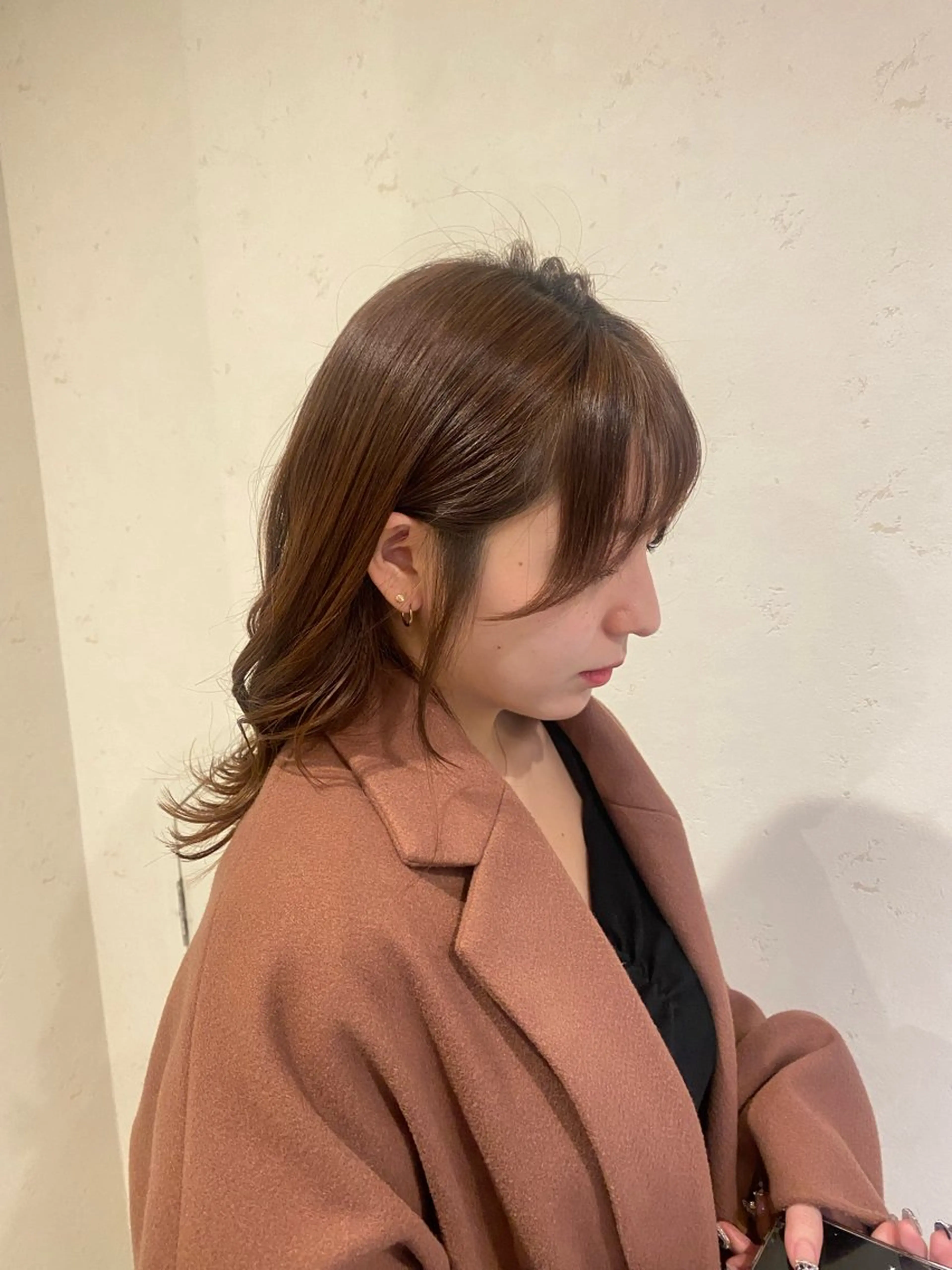 ミディアム カラー カット ヘアカラー トリートメント 🍑 モモカ🍑のヘアスタイル