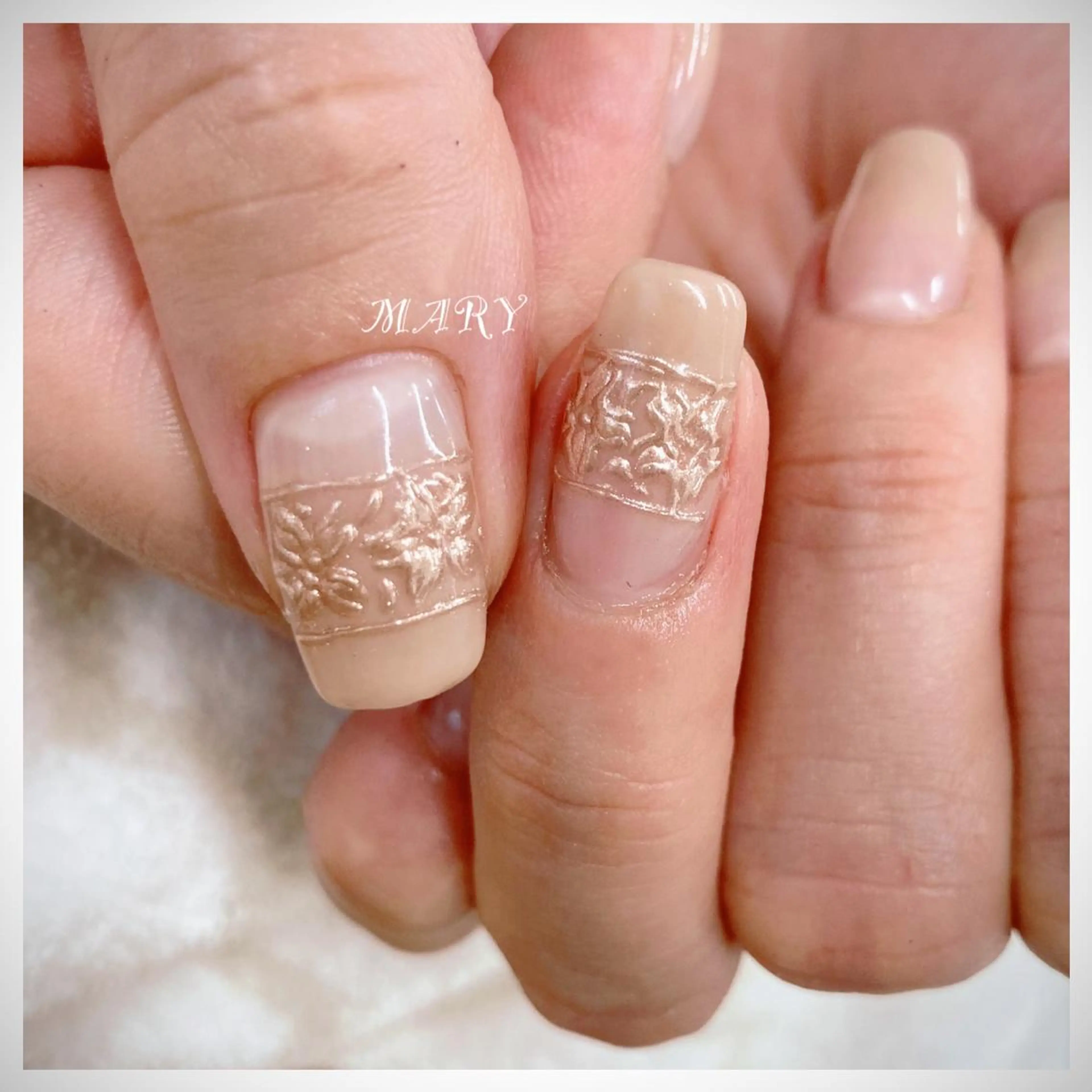 ネイル アートネイル グラデーション ニュアンスネイル オフィスネイル シンプルネイル Mary nail所属・Mary nail .narumiのネイルデザイン