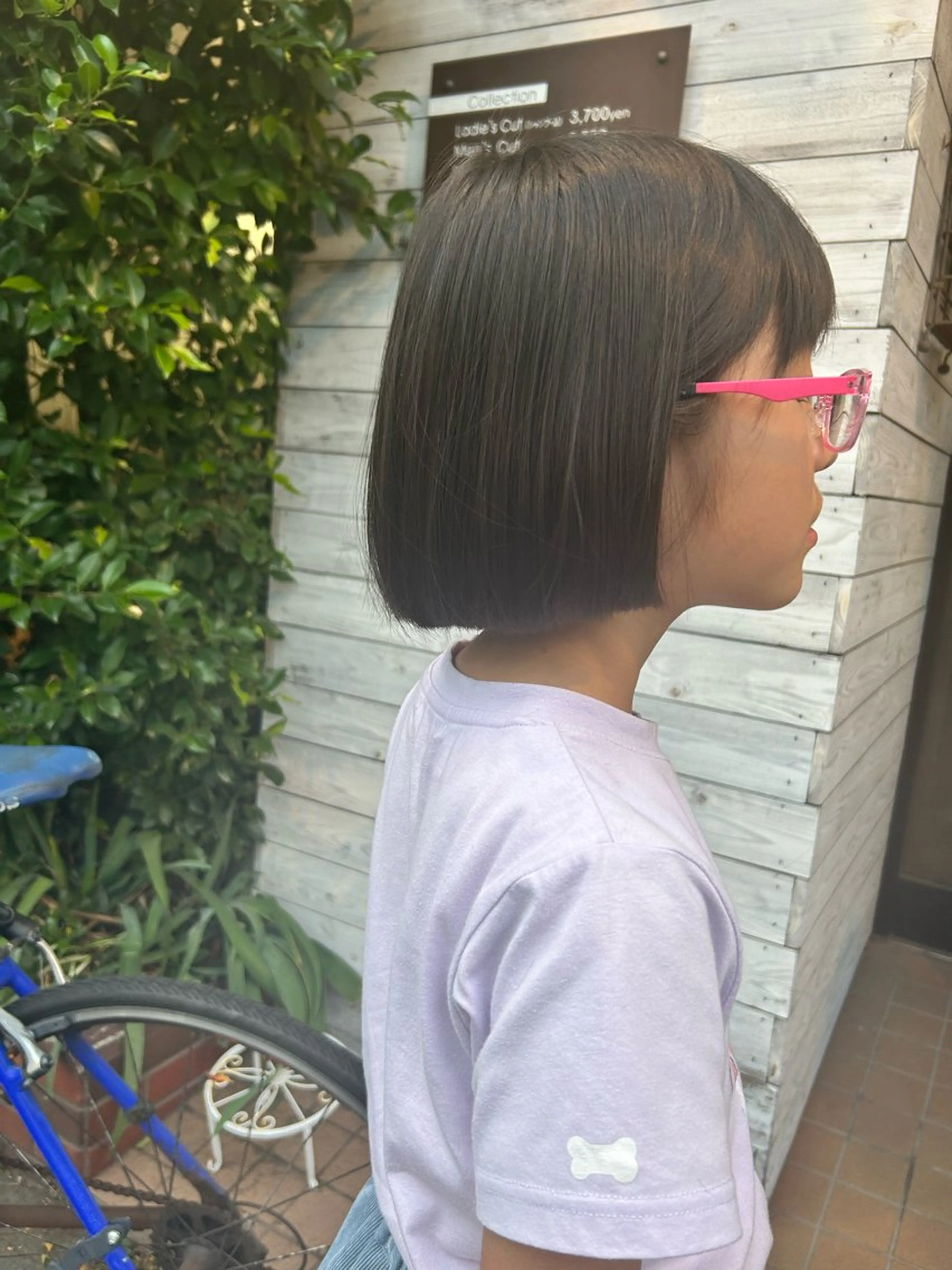 ショート キッズ 切りっぱなしボブ ボブ STORY所属・story 増田 わかなのヘアスタイル