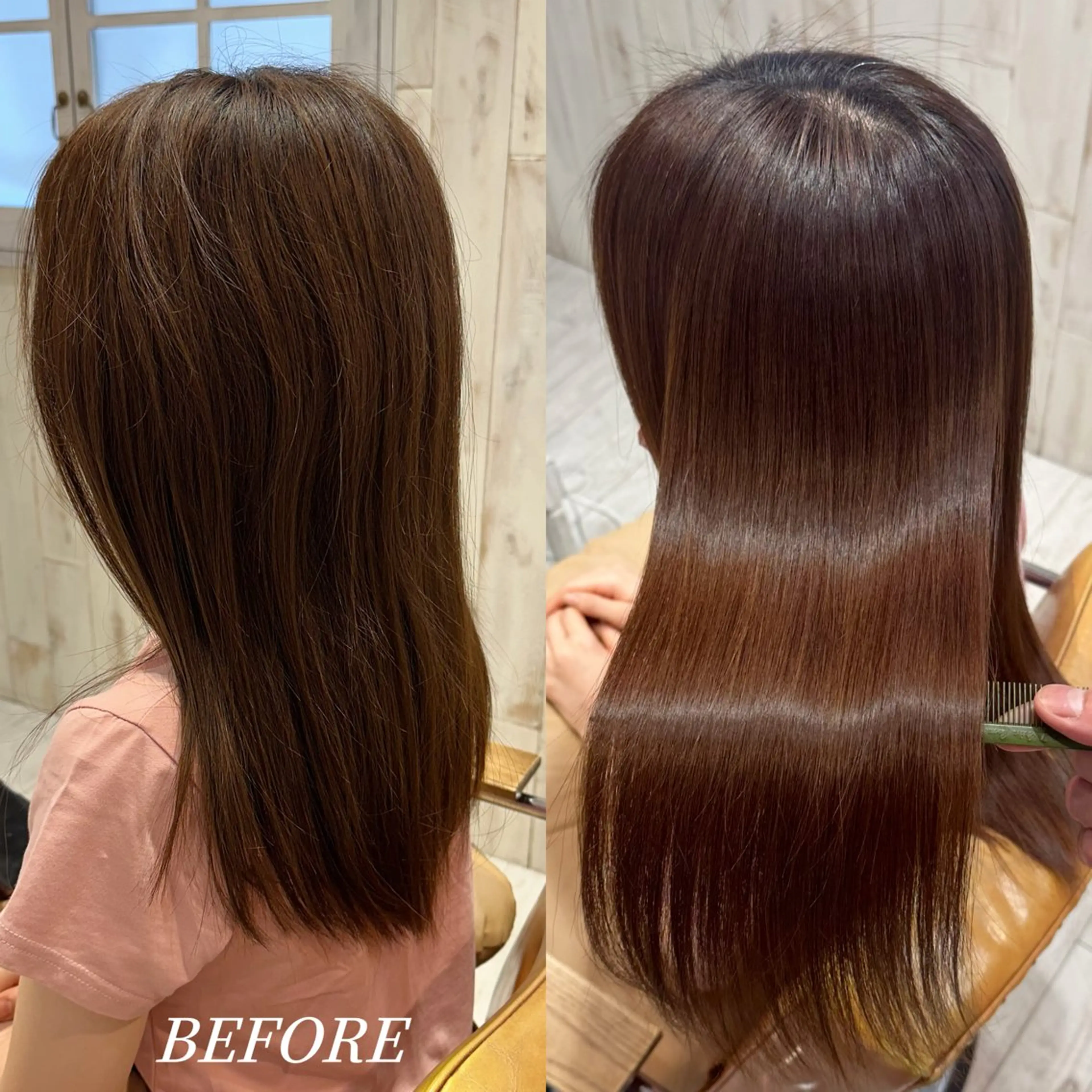 セミロング 縮毛矯正 縮毛矯正/ショート/ レイヤー/畑中正敏のヘアスタイル