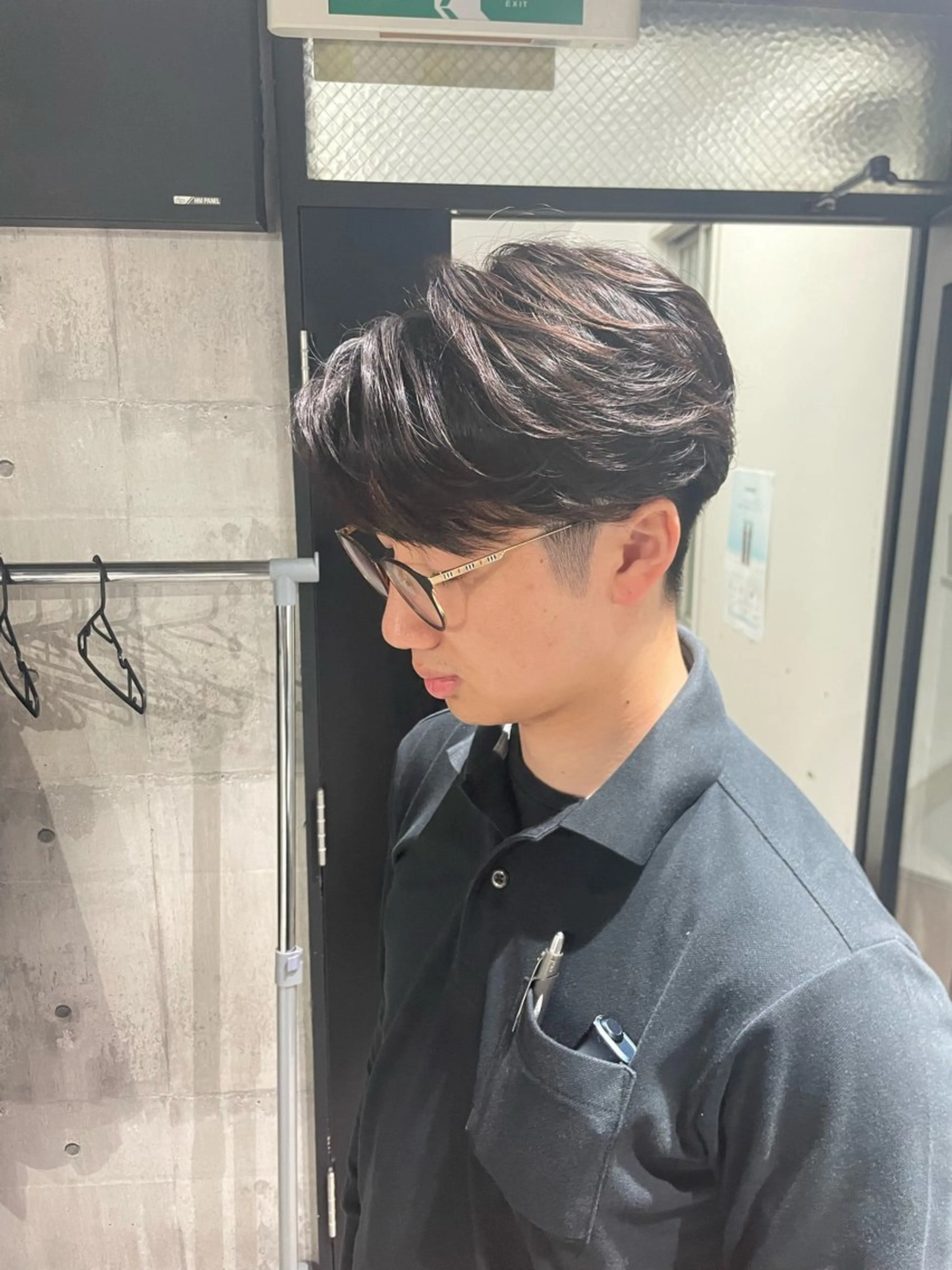 メンズ フェザーパーマ メンズパーマ カット パーマ トリートメント 髪質改善/艶カラー Hiroakiのヘアスタイル