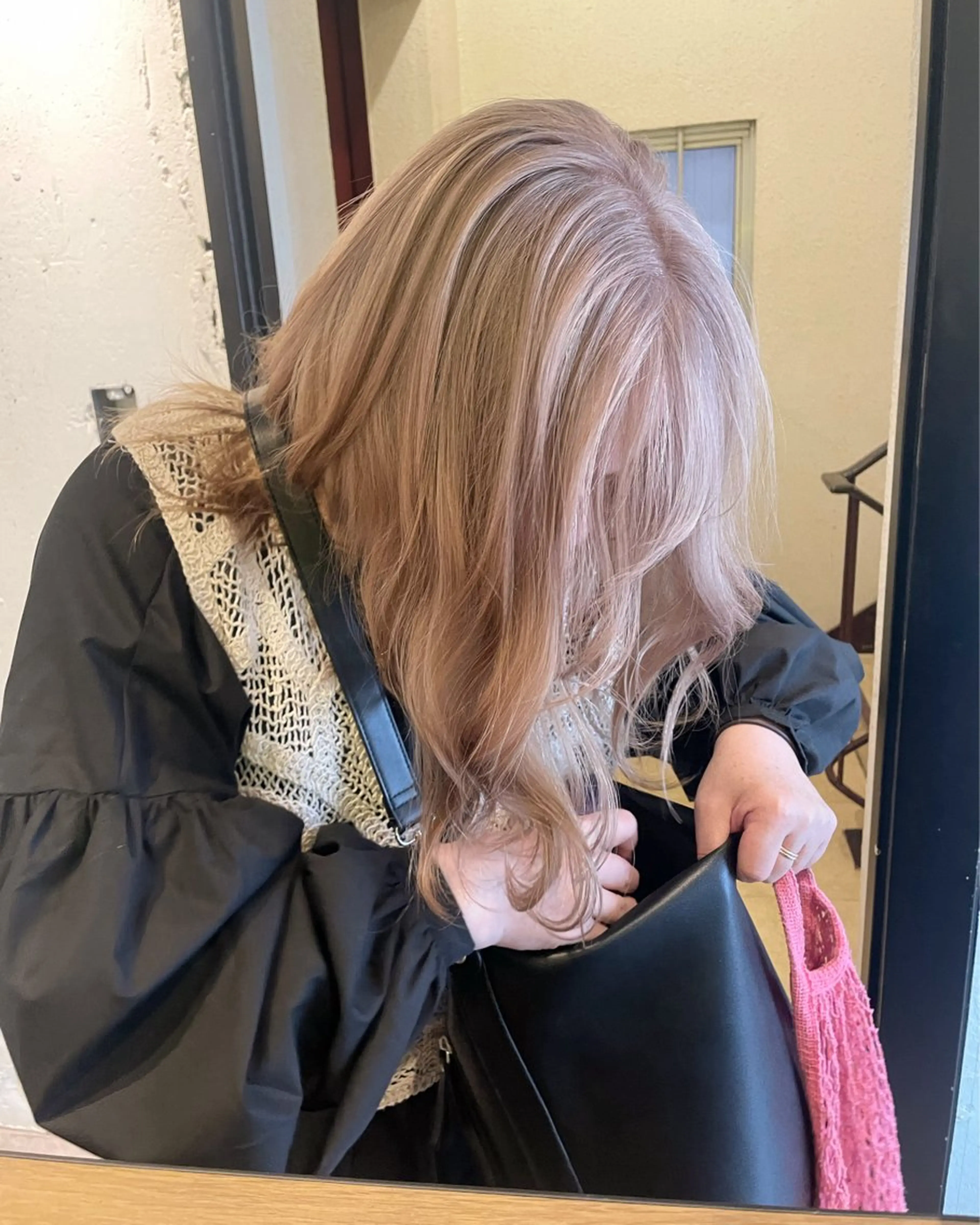 セミロング カラー カット ヘアカラー トリートメント hisano / ハイトーン・透明感のヘアスタイル