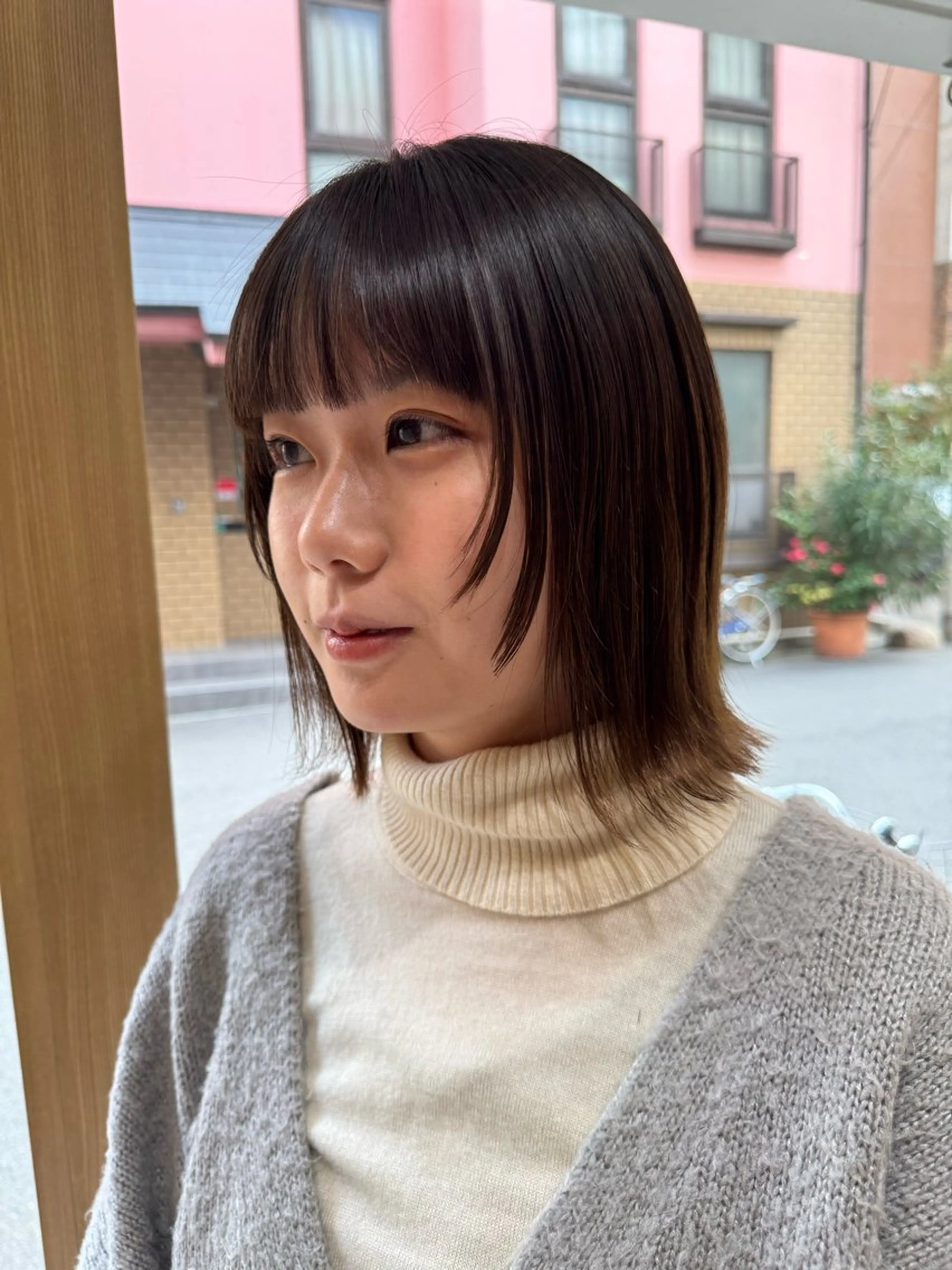 ショート カット ヘアカラー トリートメント A.Ｍ.hair所属・レイヤーカット/ 髪質改善/福本凌のヘアスタイル