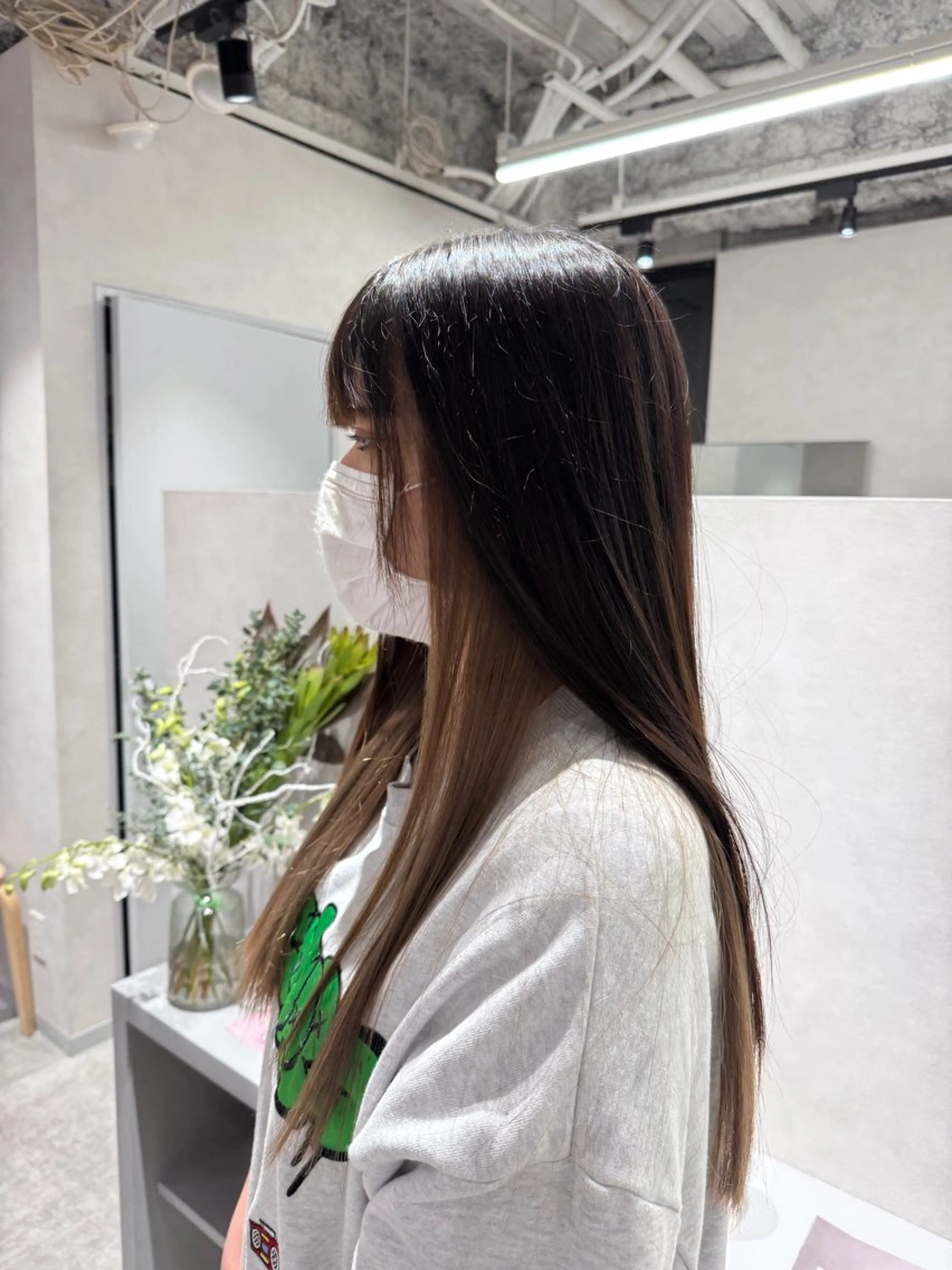 ロング カラー ヘアカラー トリートメント ヘッドスパ モデル募集中/西梅田 naruka🍏のヘアスタイル