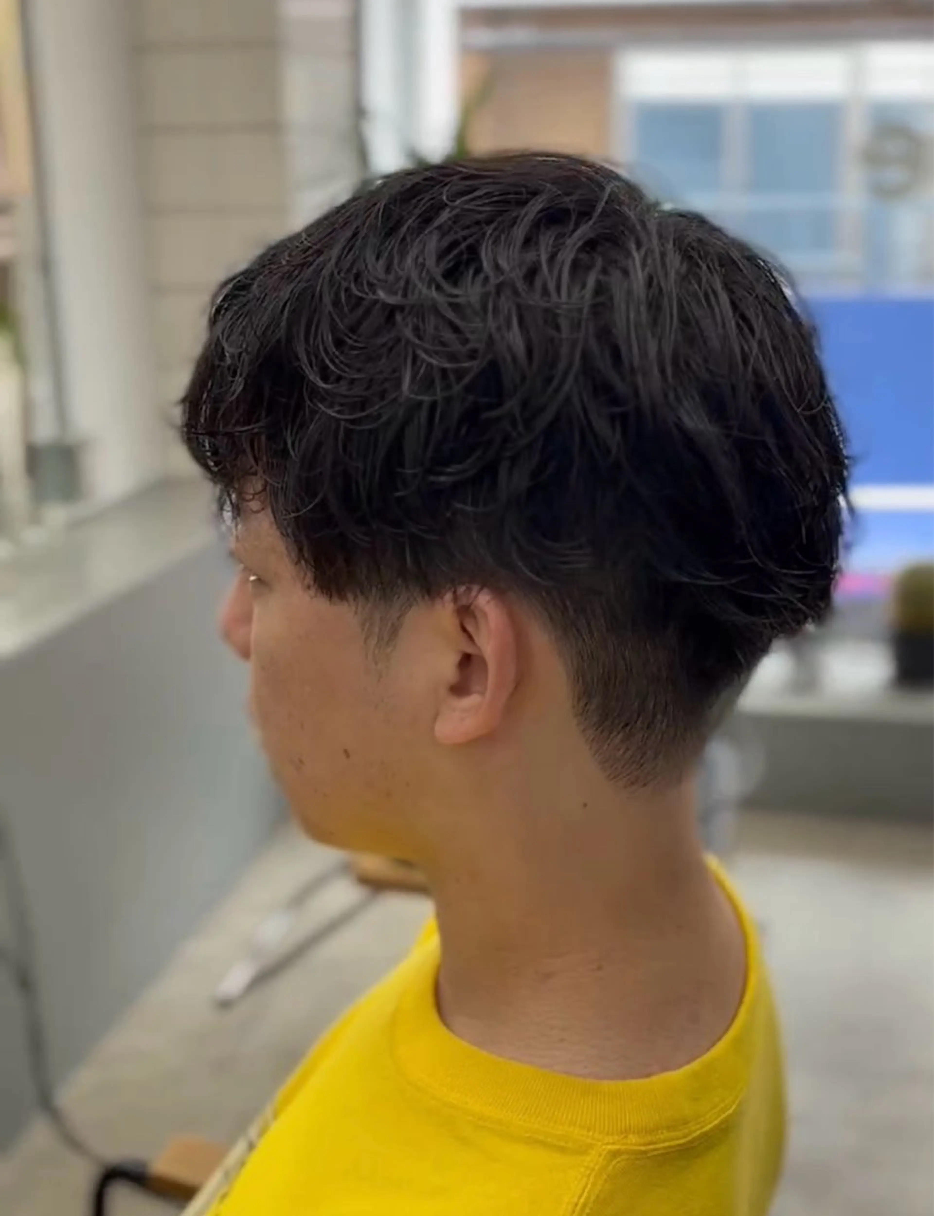 ショート パーマ メンズ カット パーマ メンズ専門サロン wokeのヘアスタイル