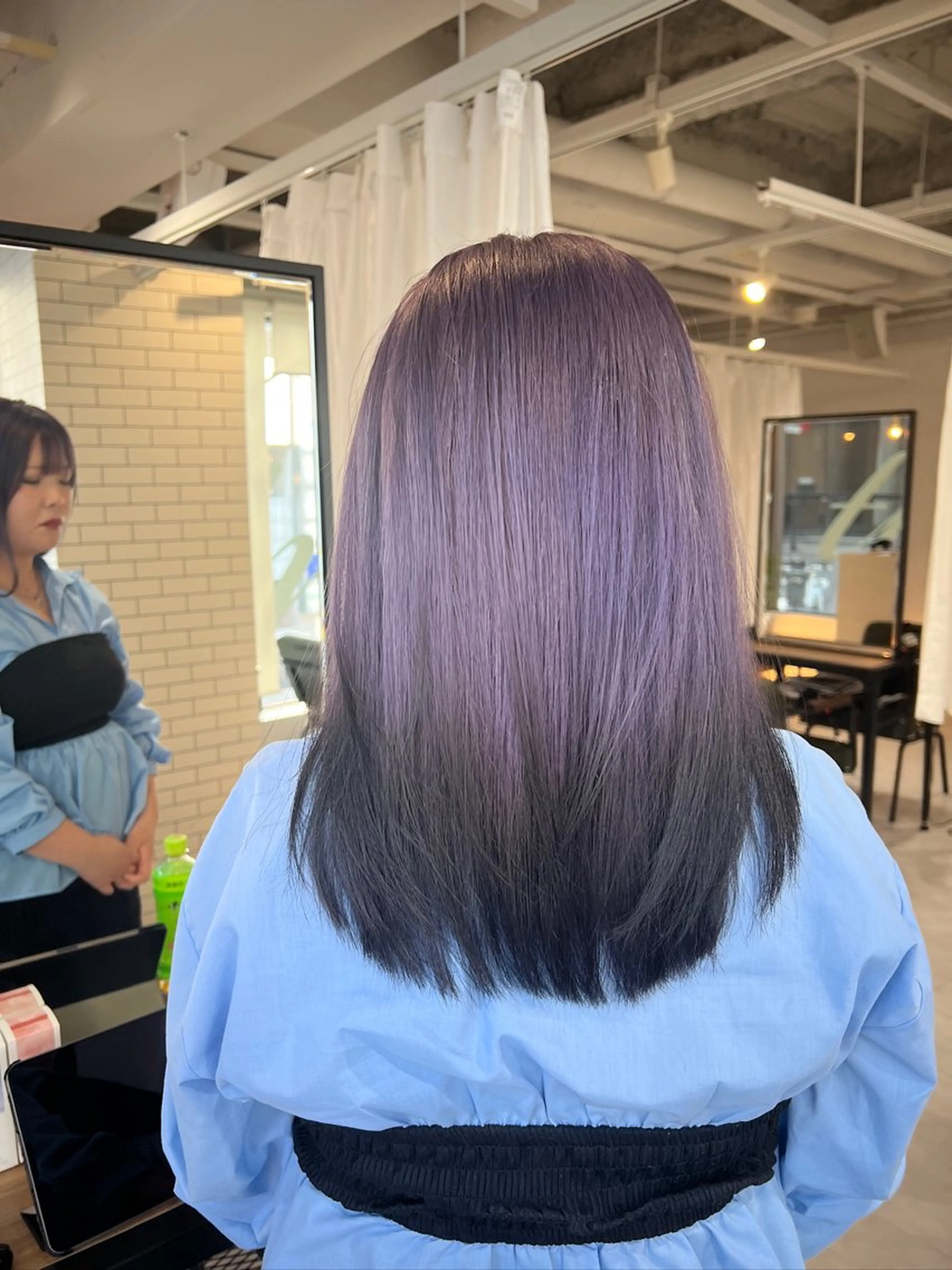 ロング カラー パープルカラー tlim by envy所属・三ノ宮美容室tlim byenvy石塚康平のヘアスタイル
