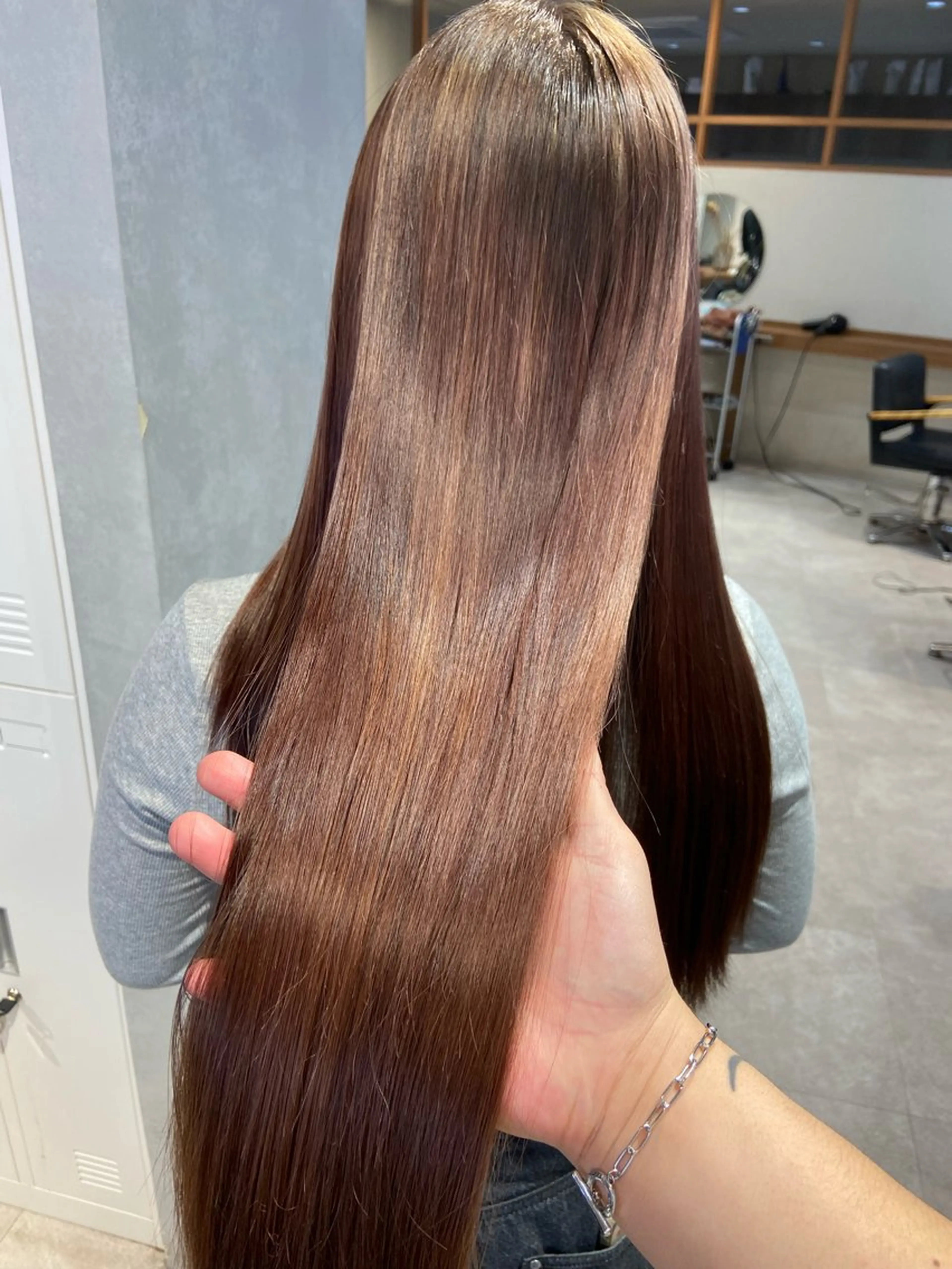 ロング 酸性ストレート 縮毛矯正 トリートメント EIGHT奥野 心太のヘアスタイル