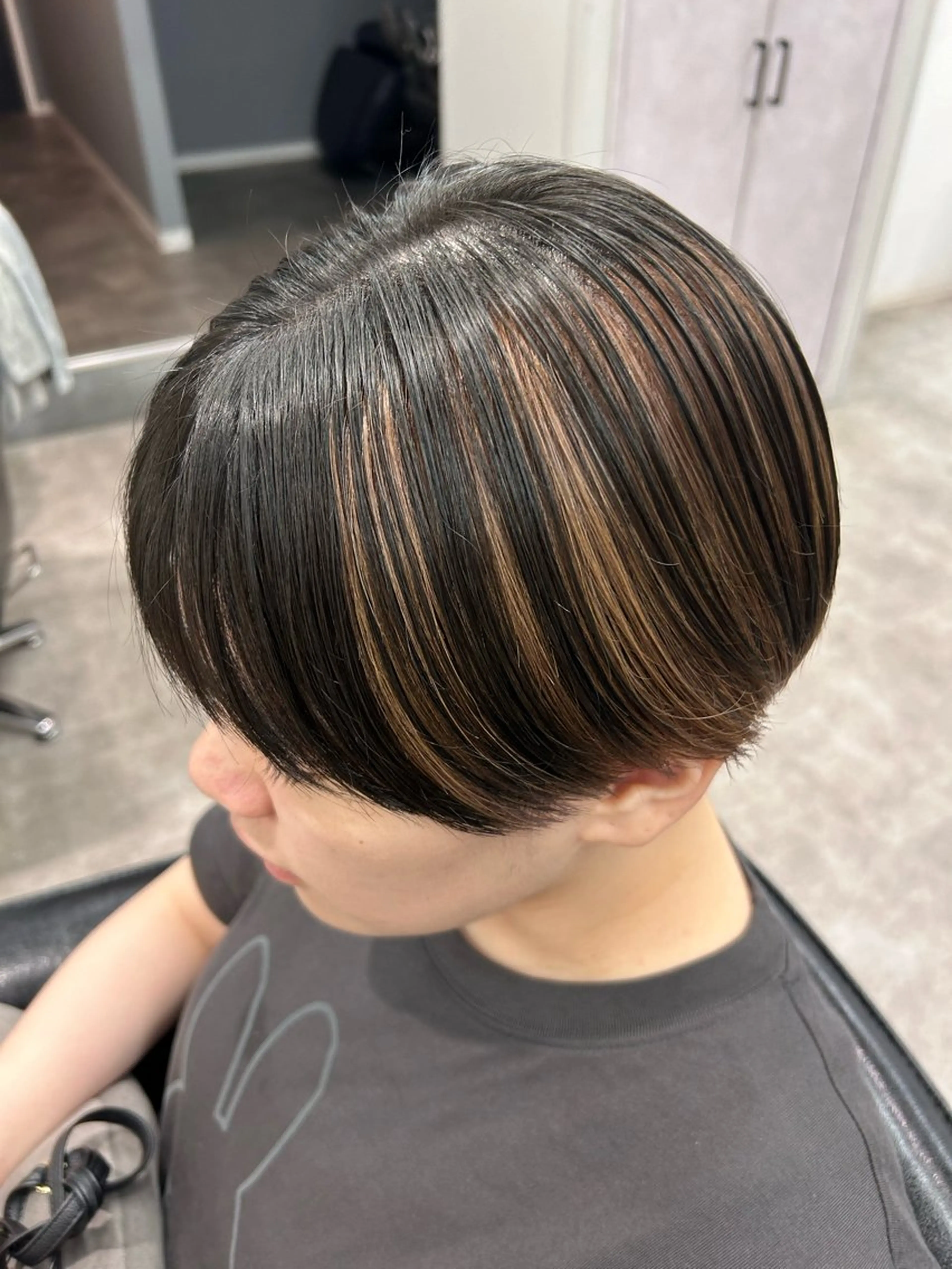 カラー ベージュカラー ボブ/透明感カラー/ 髪質改善/🌙/ルナのヘアスタイル