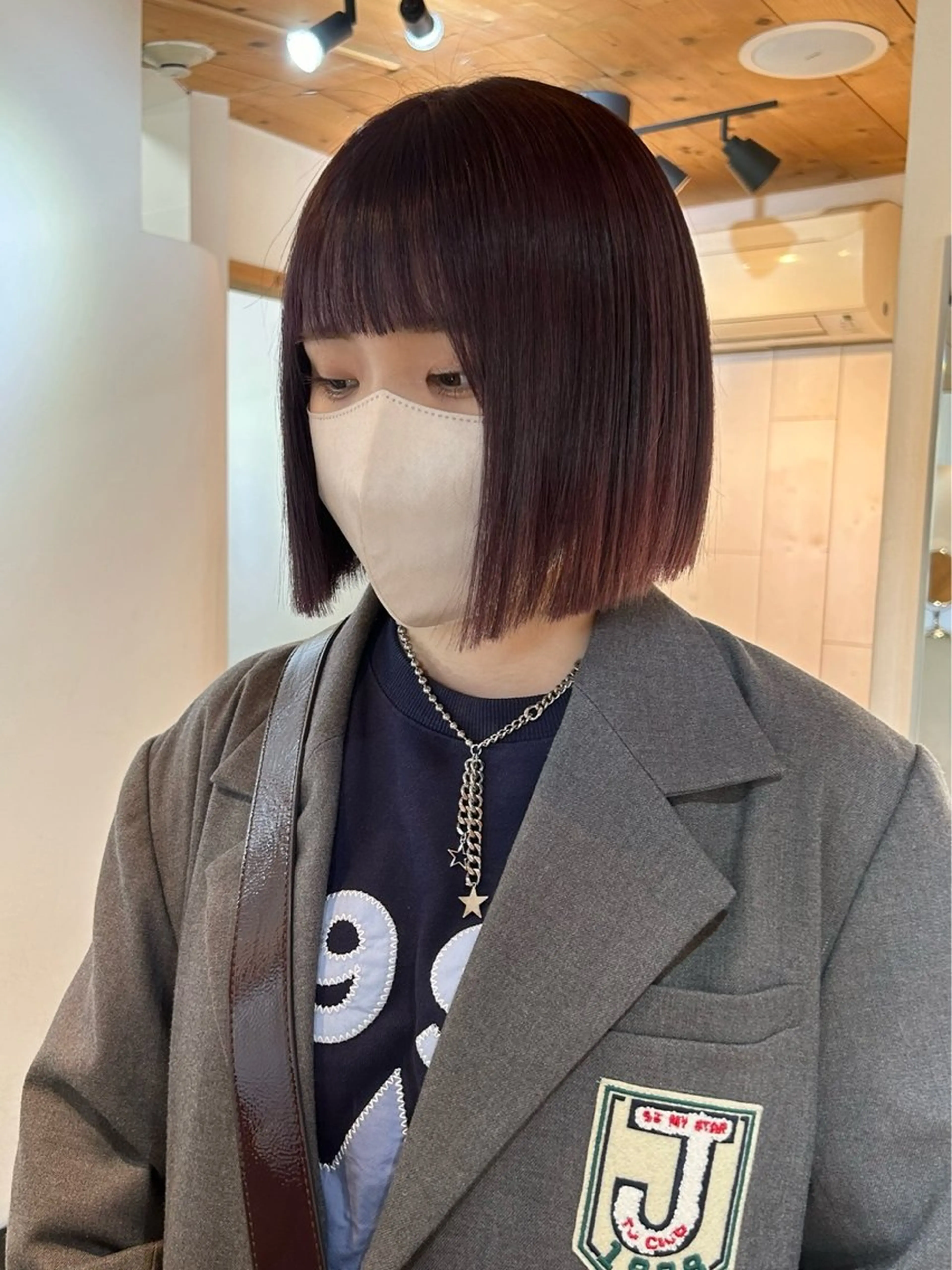 ショート カラー ヘアカラー トリートメント 韓国/ハイトーン/ ボブ🎀MIKU🎀のヘアスタイル