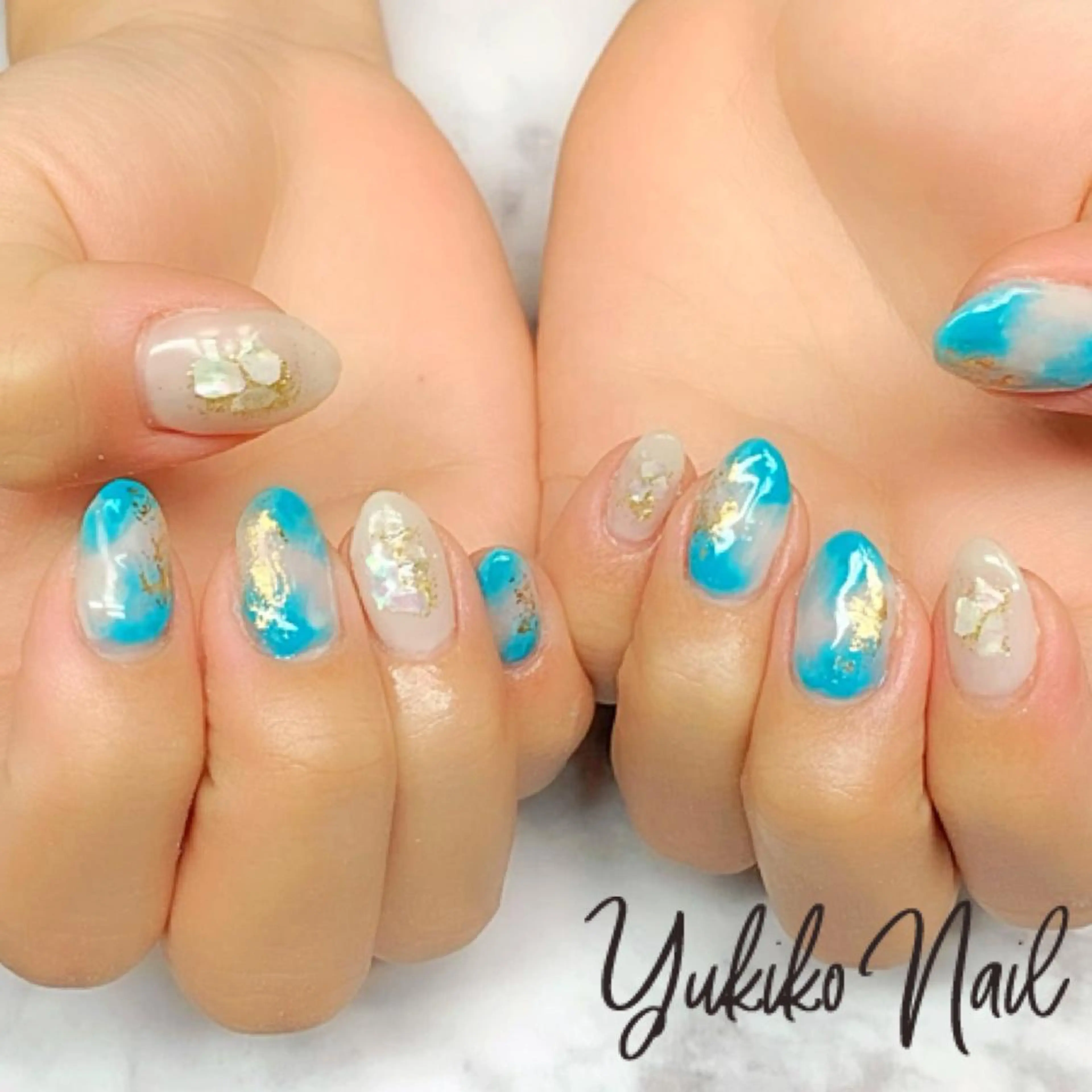 ネイル 持ち込み ニュアンスネイル ユキコ ネイルのネイルデザイン