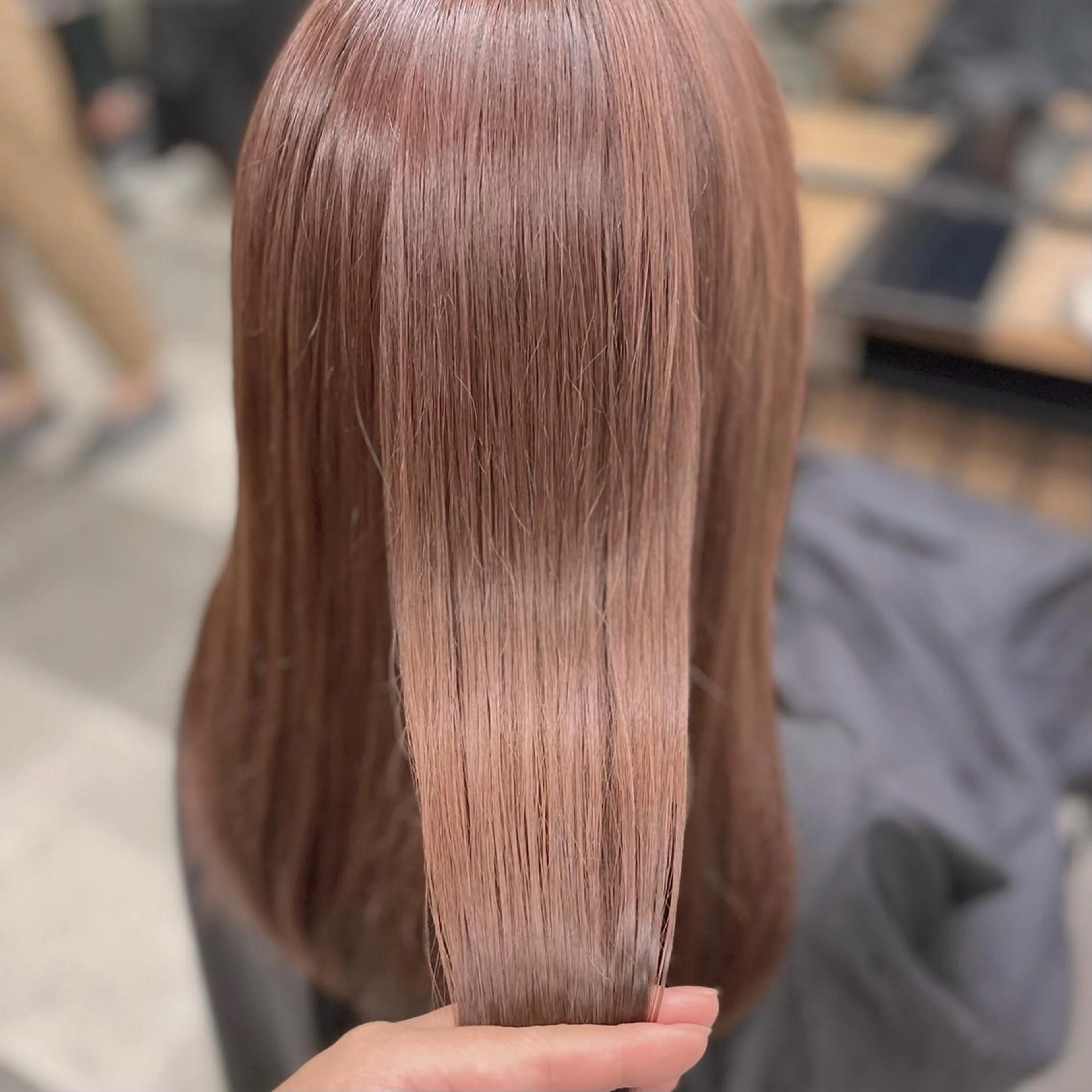 🌷【髪質改善】酸熱トリートメント＆カット+高濃度炭酸シャンプー🌷※超音波アイロン使用_￥10450の写真