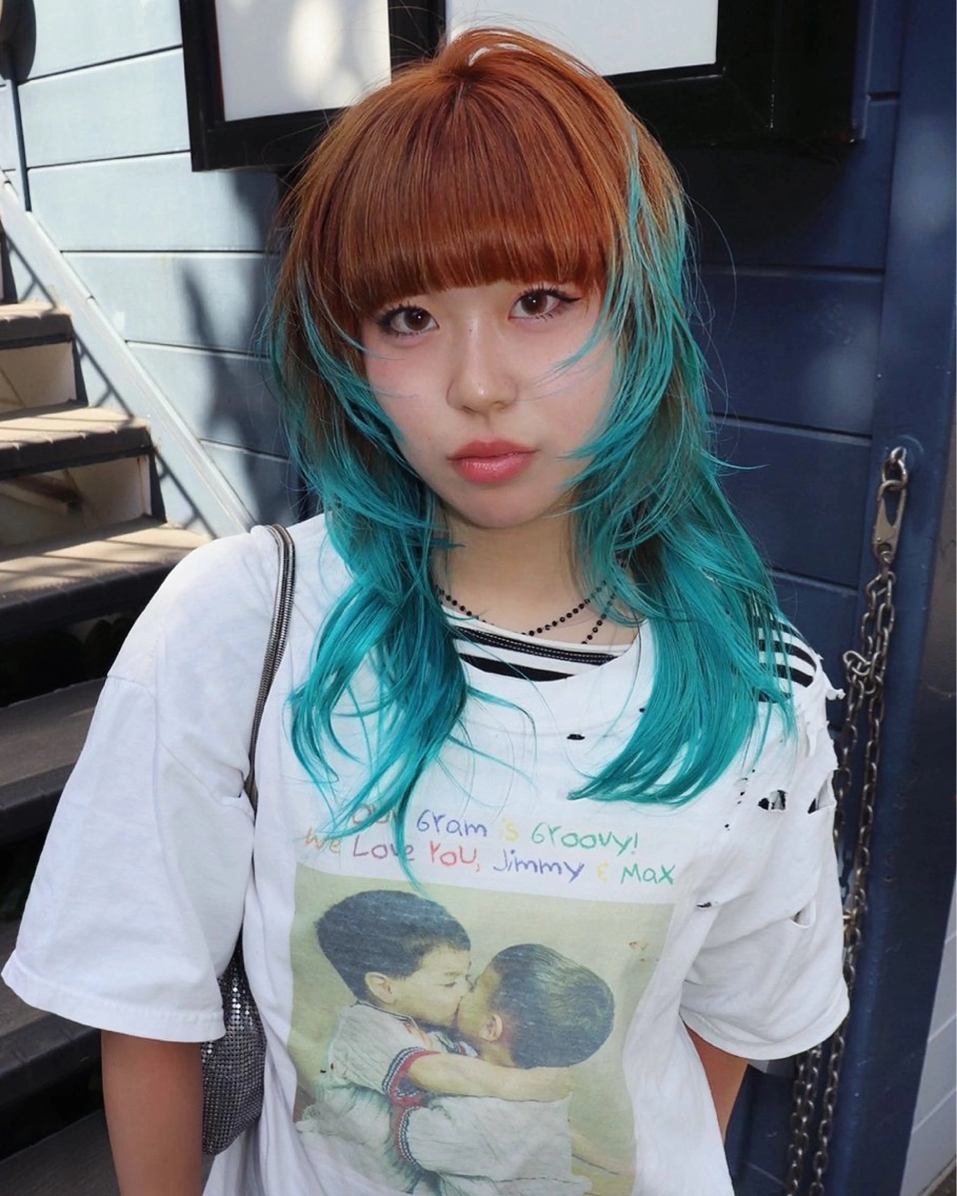 セミロング カラー ヘアアレンジ @kyoniyy KYONIのヘアスタイル