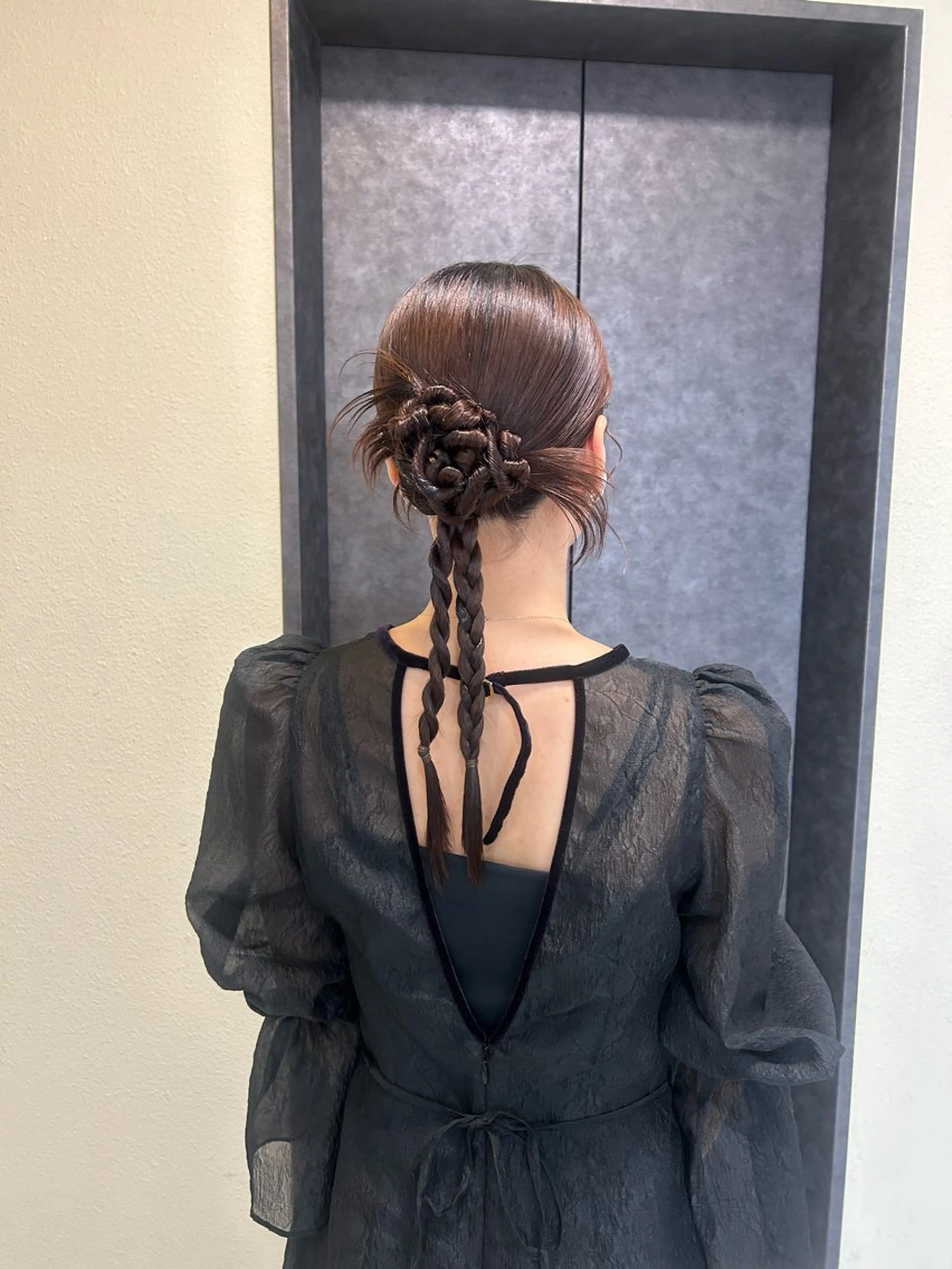 セミロング ヘアセット Mila Hazukiのヘアスタイル