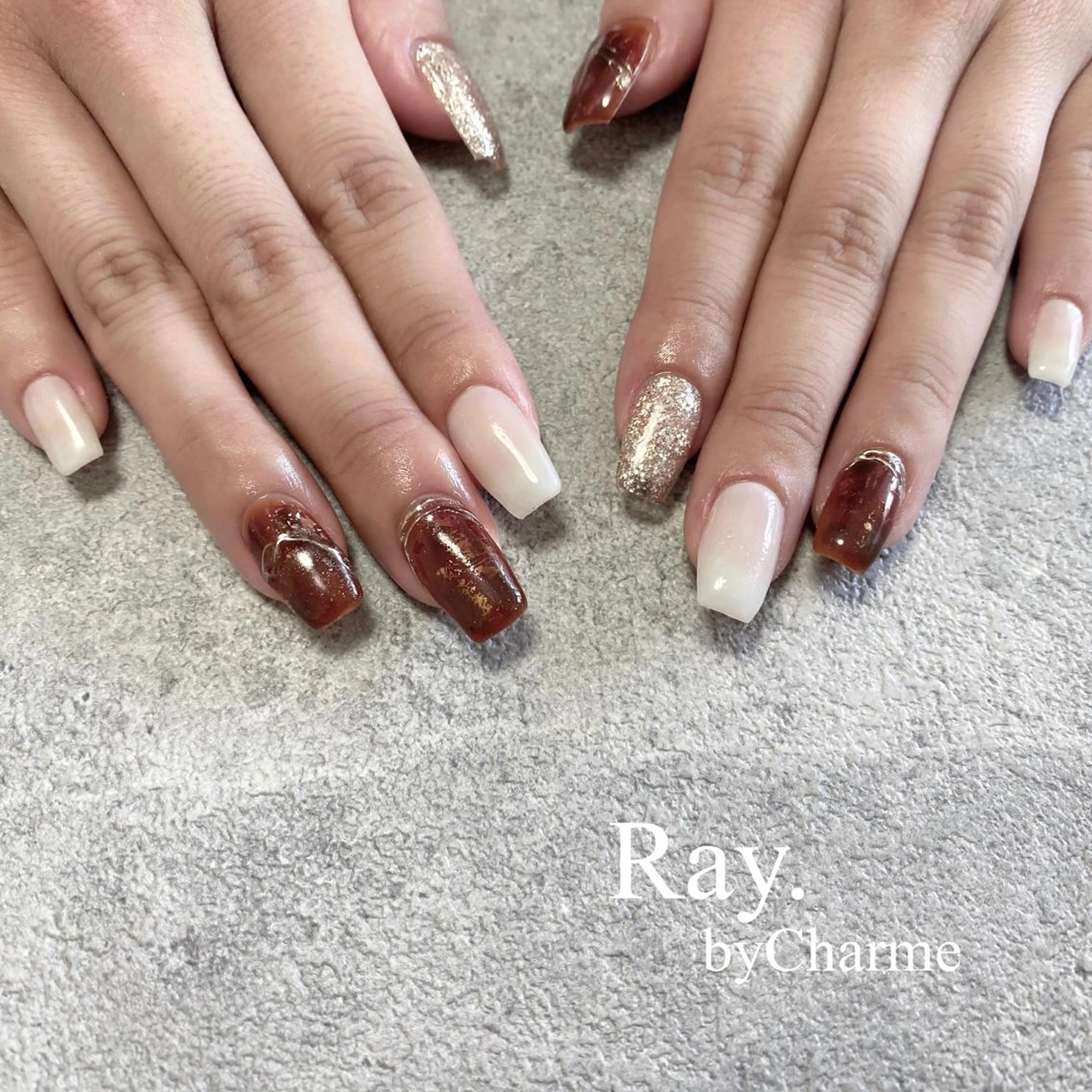 ネイル Ray. ／綺麗目ニュアンスのネイルデザイン