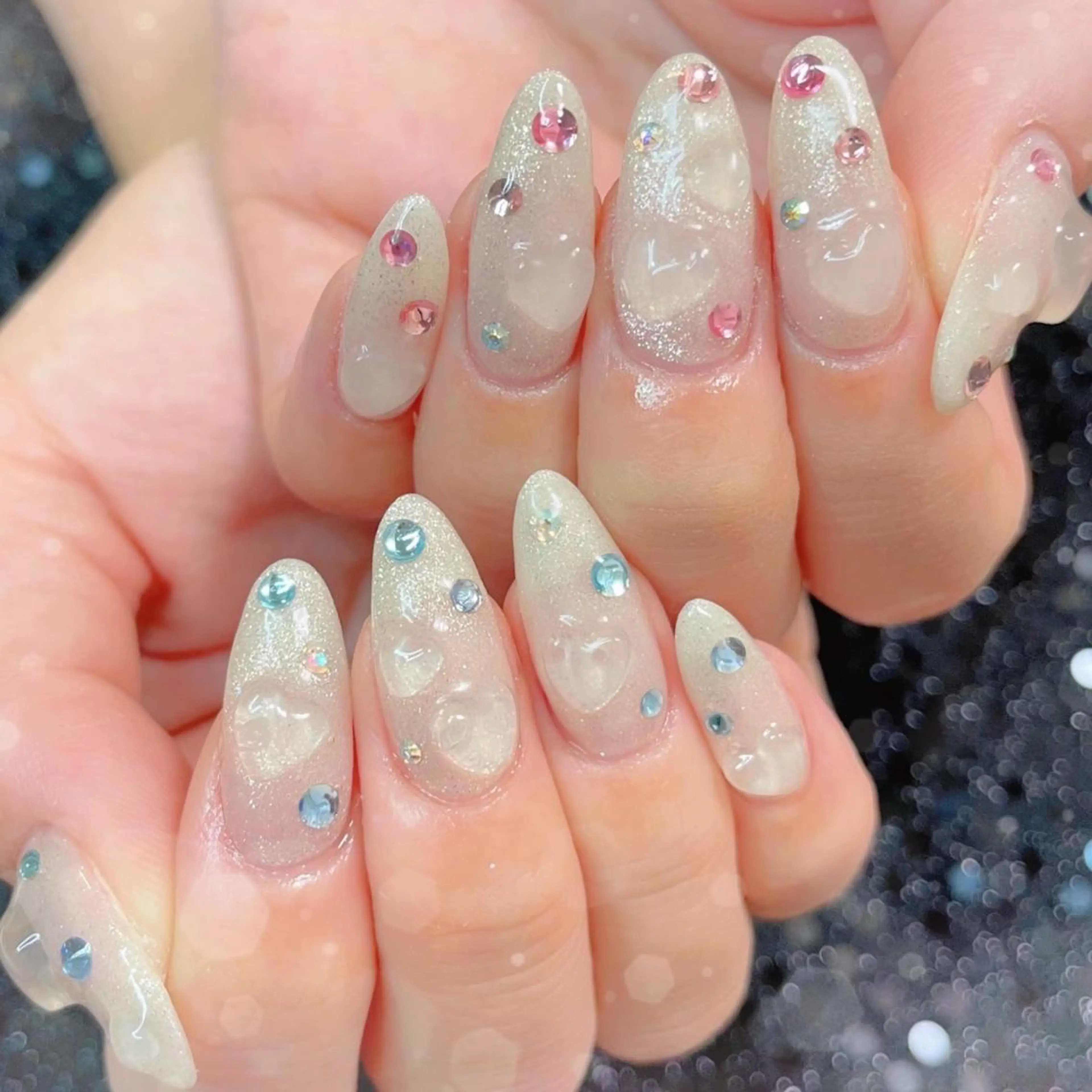 ネイル ハンドネイル ハンドケア MoON...❤︎ MeGuのネイルデザイン