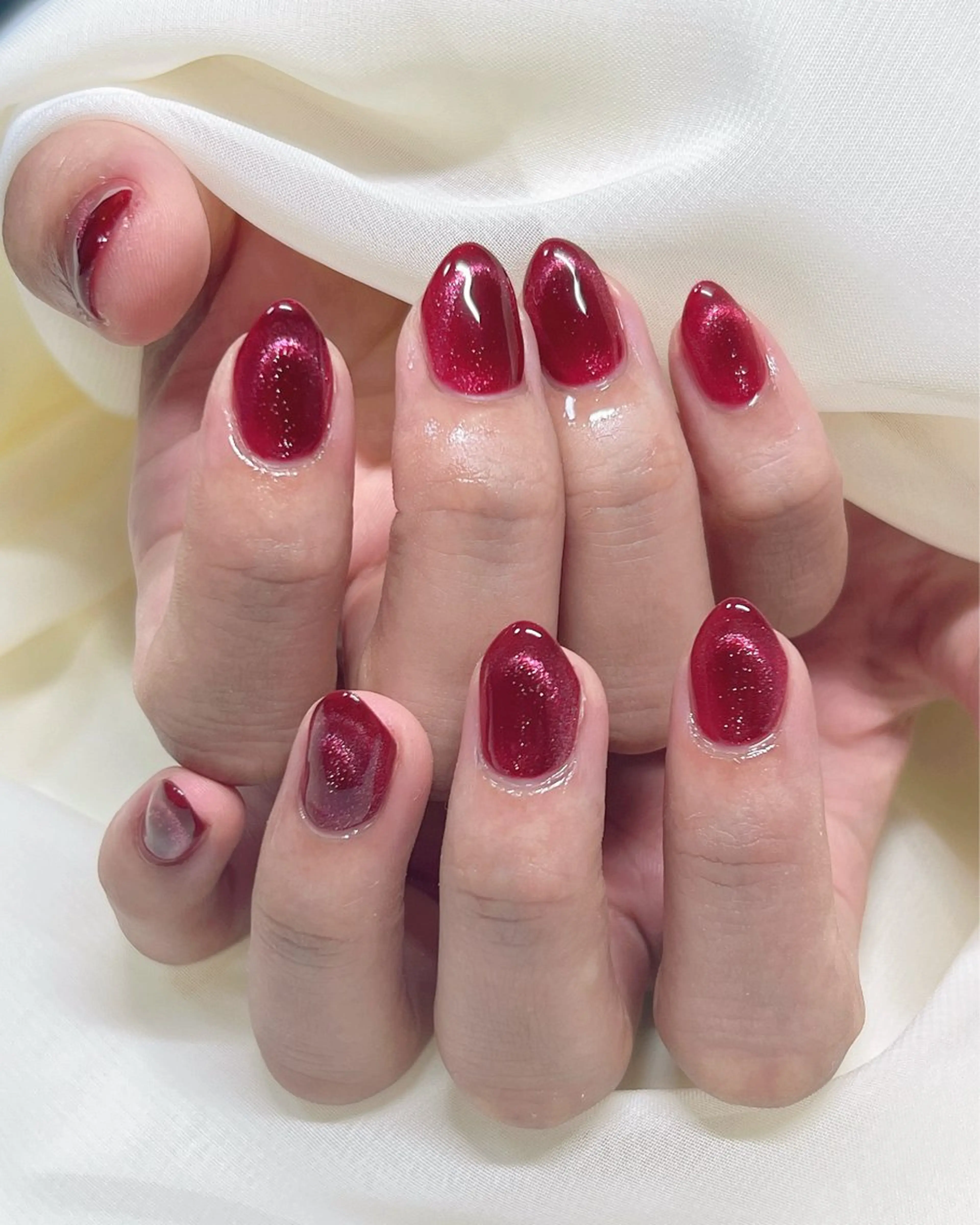 ネイル フラッシュネイル ジェルネイル マグネットネイル nail salon MUAのネイルデザイン